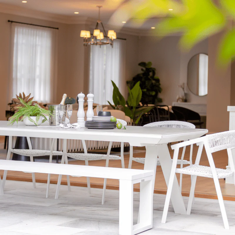 Fermo Outdoor Aluminium Bench 200 cm - Image 3
