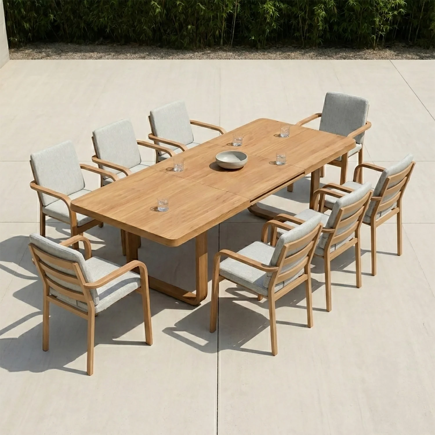 Genova Aluminium Outdoor Dining Table 200/280 cm - Image 2