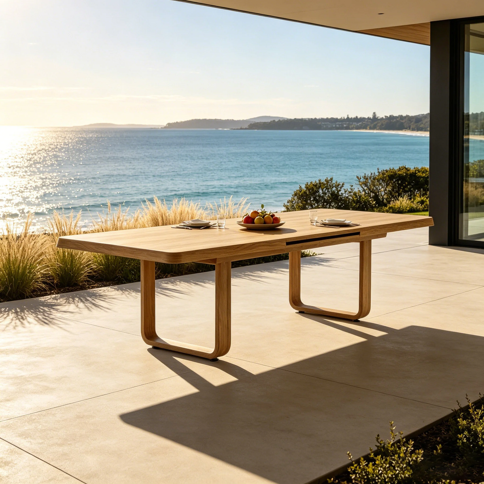 Genova Aluminium Outdoor Dining Table 200/280 cm - Image 3