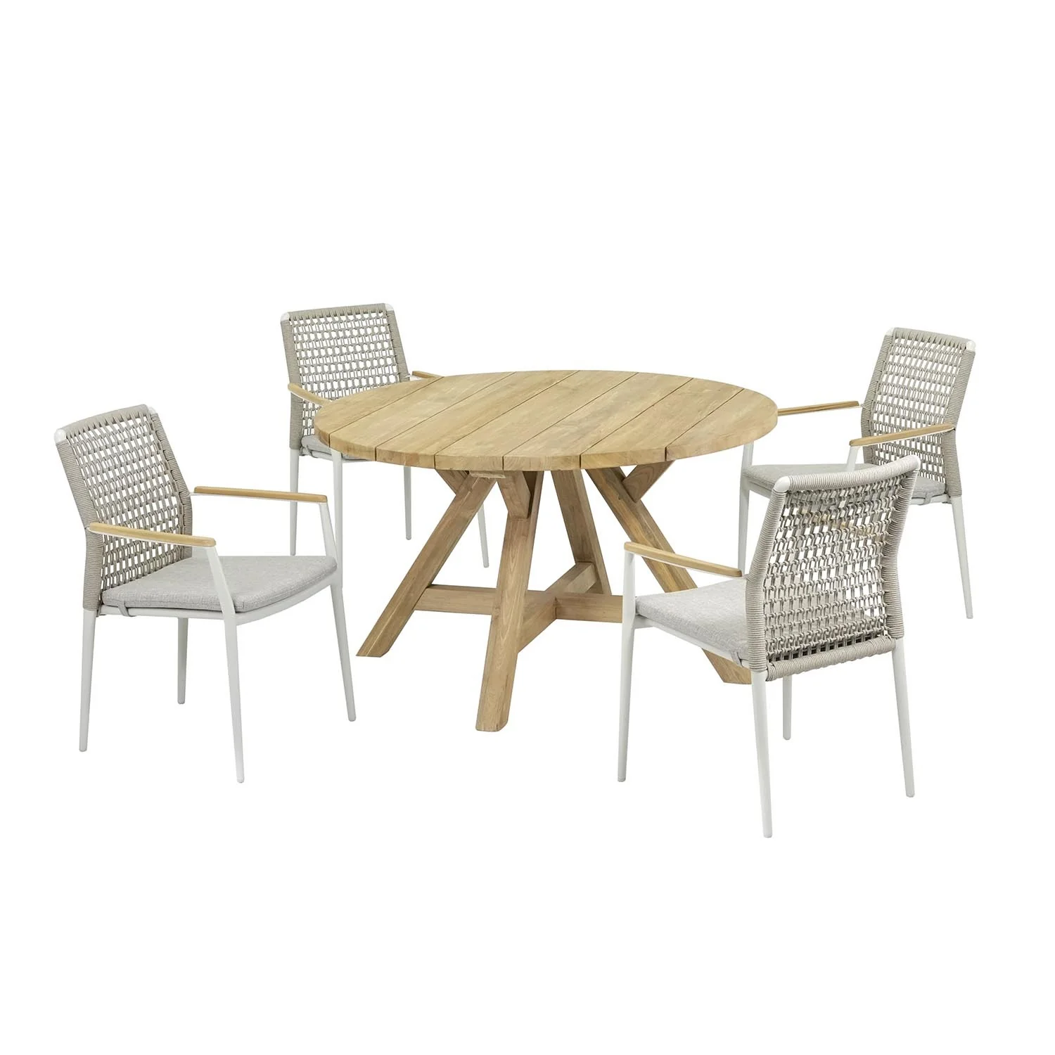 Grace 130 cm Table Anchorage Chair Outdoor Dining Setting