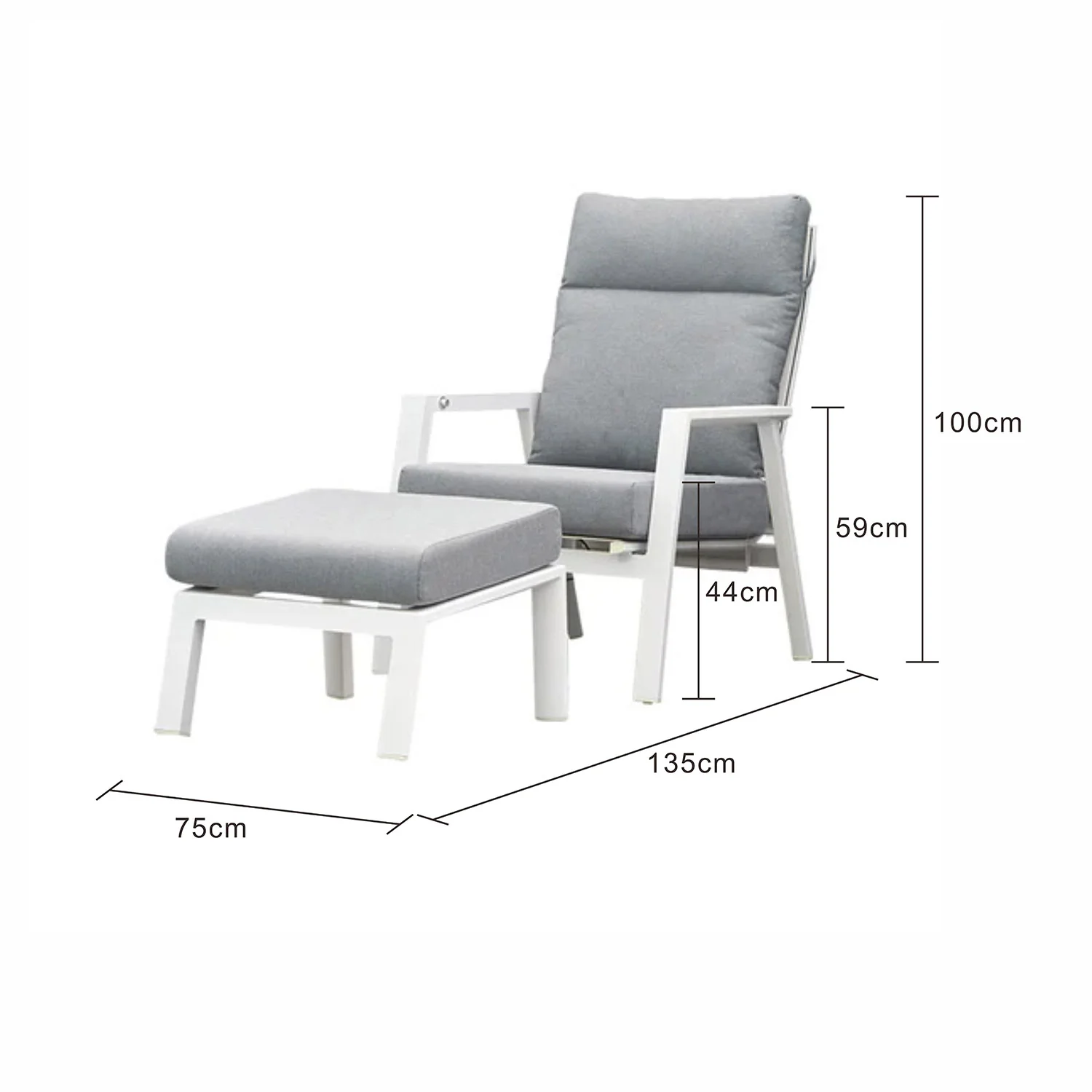 Hamilton Outdoor Aluminium Balcony Setting - Image 7