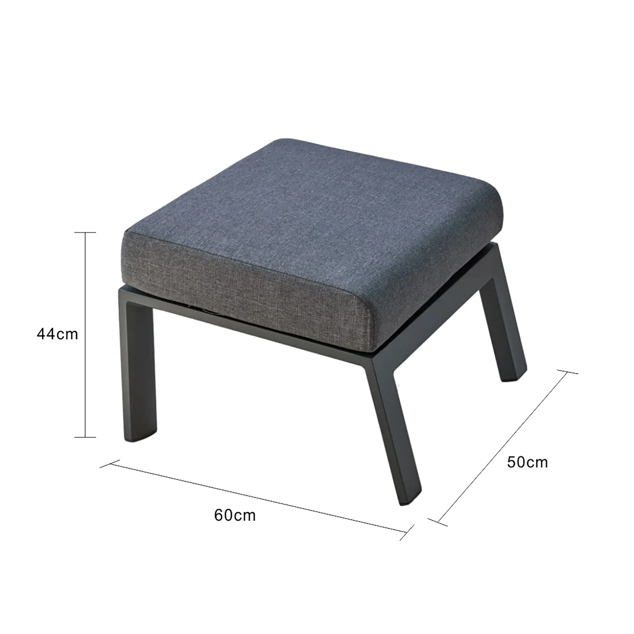 Hamilton Outdoor Aluminium Footstool - Image 3