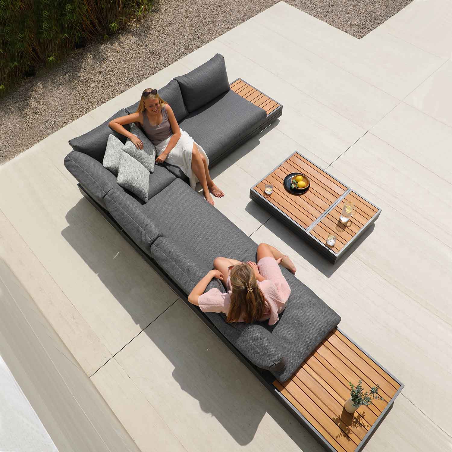Hannover II 2 Seater Aluminium Outdoor Lounge - Image 7