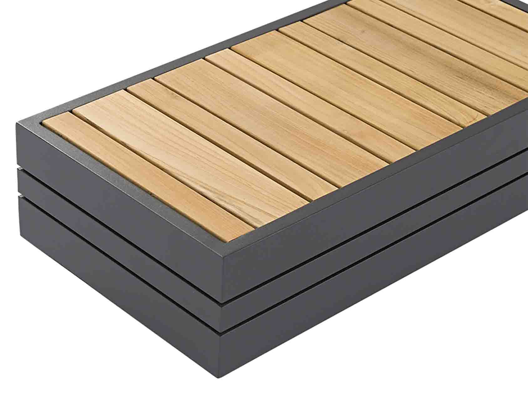 Hannover II 5 Seater Aluminium Outdoor Modular Lounge With Coffee Table - Image 14