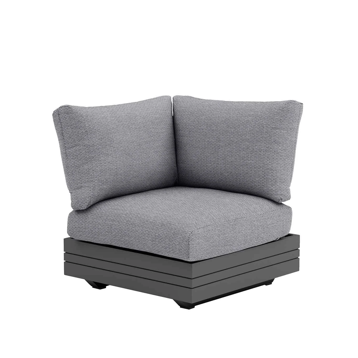Hannover II 5 Seater Aluminium Outdoor Modular Lounge With Coffee Table - Image 4