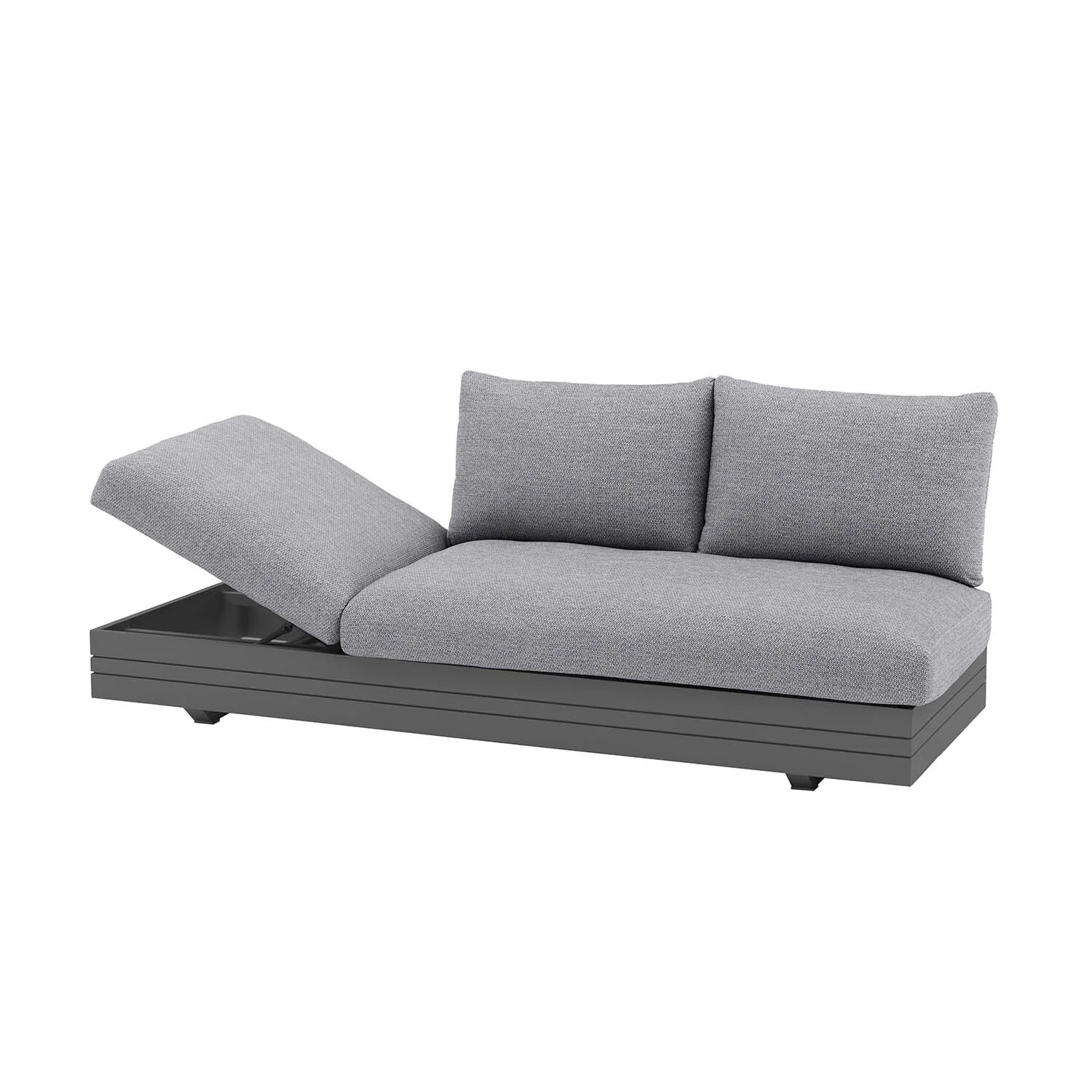 Hannover II 7 Seater Aluminium Outdoor Modular Lounge With Coffee Table - Image 7