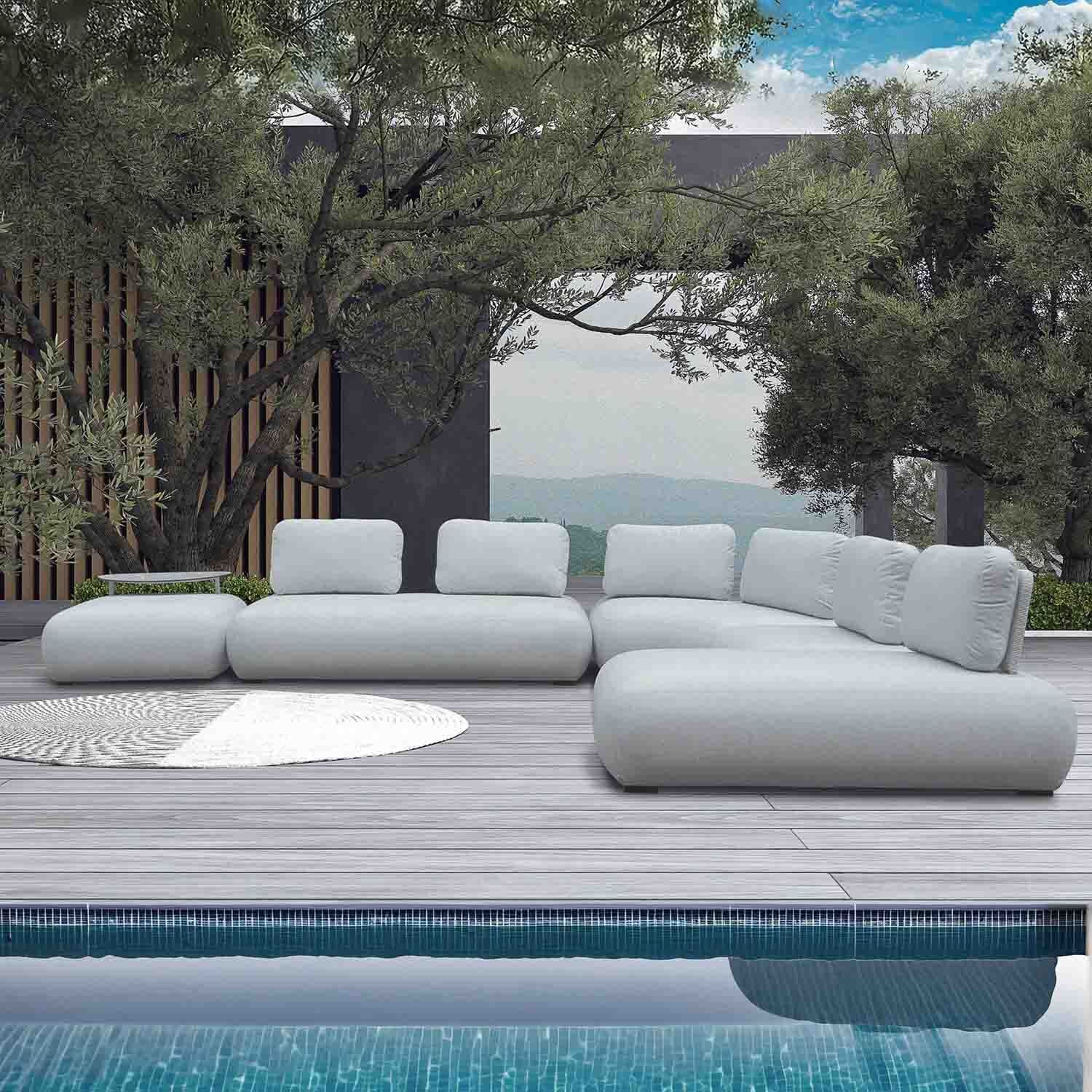 Iowa 2 Seater Outdoor Upholstered Lounge - Image 7