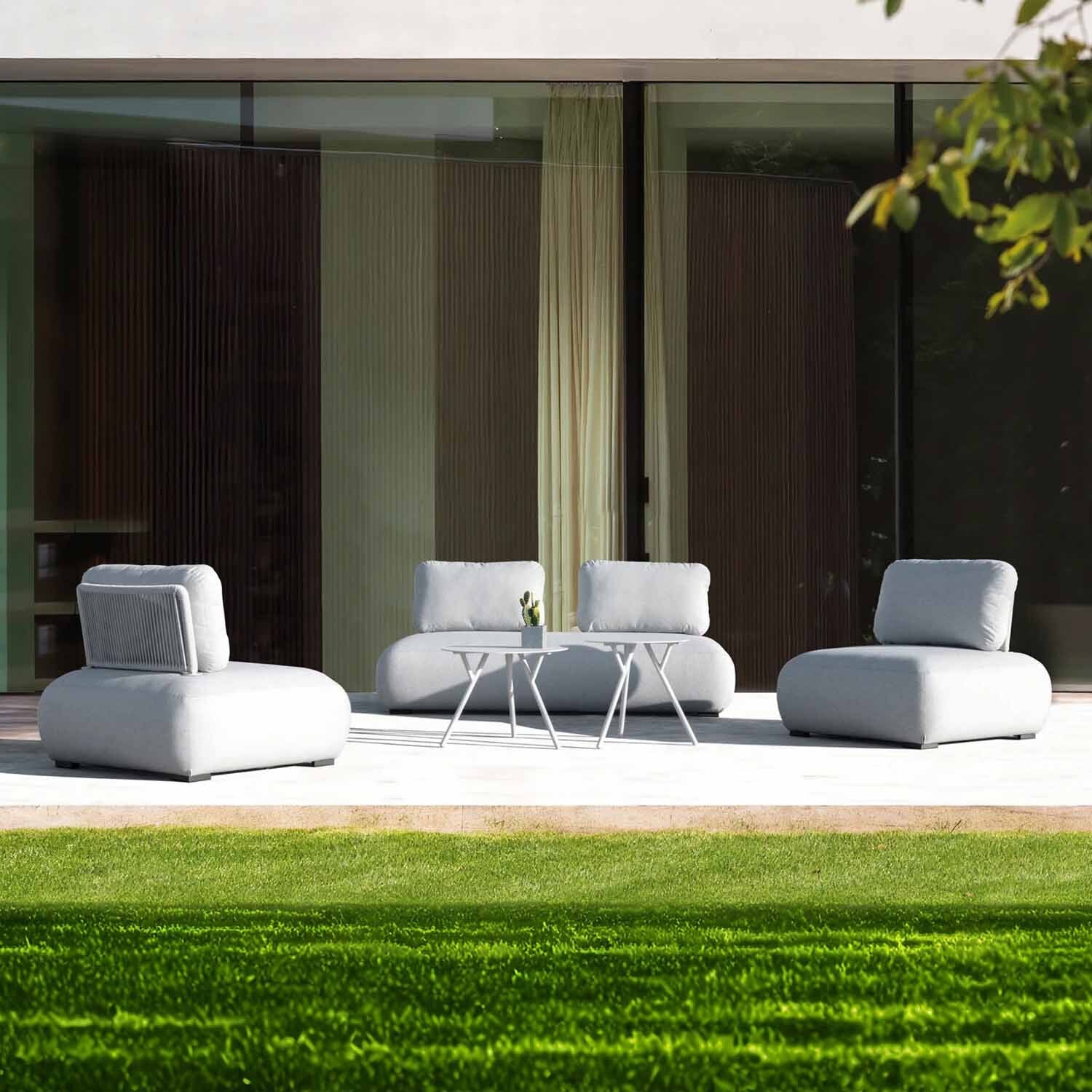 Iowa 2 Seater Outdoor Upholstered Lounge - Image 5
