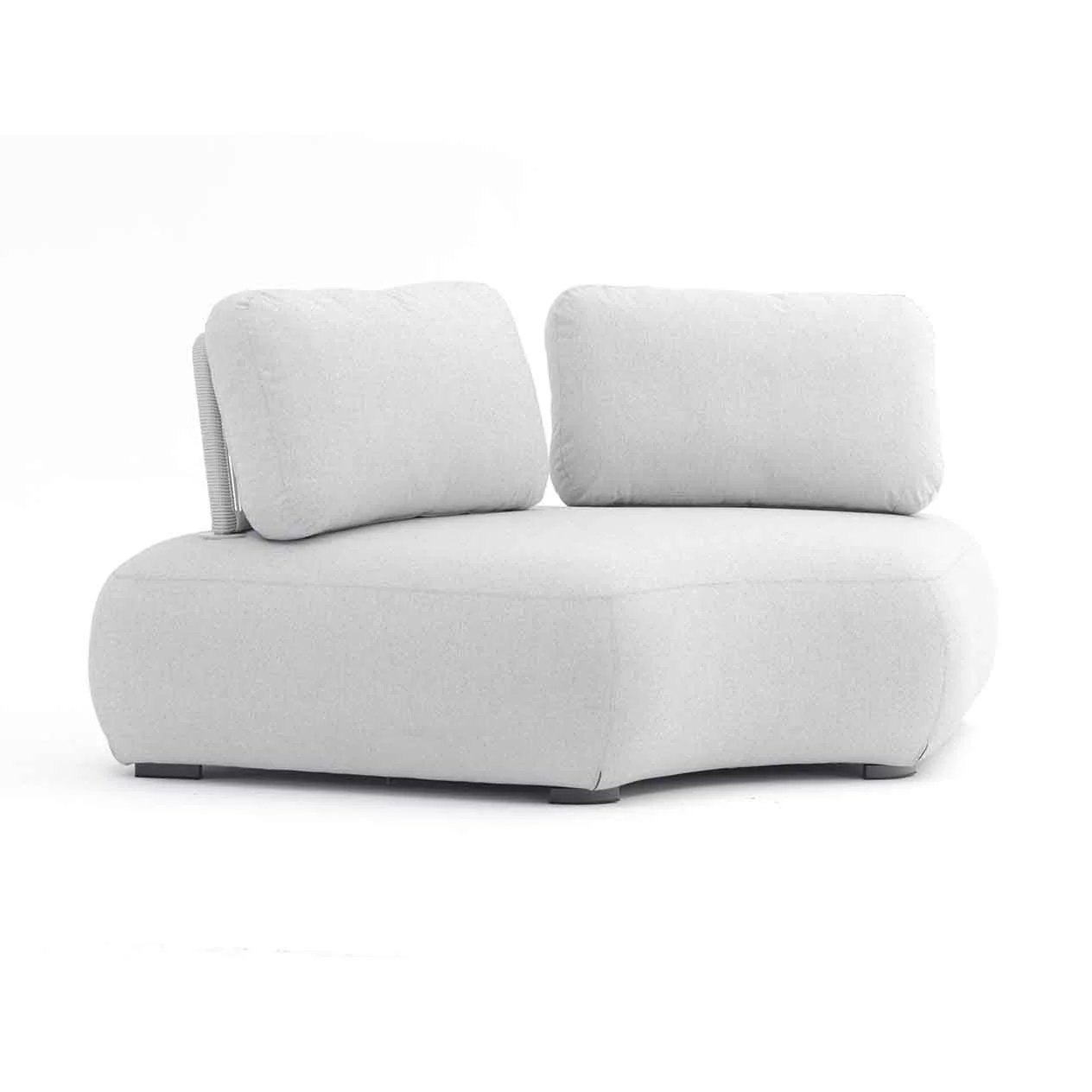 Iowa 6 Seater Outdoor Upholstered Modular Lounge with Coffee Tables - Image 5