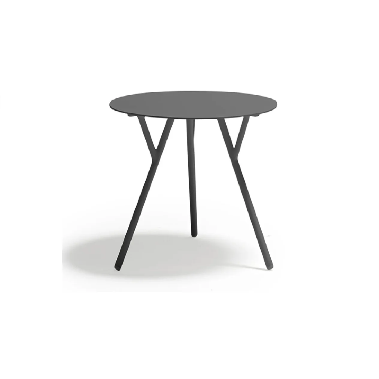 Iowa Outdoor Aluminium Round Side Table 50 cm - Image 3