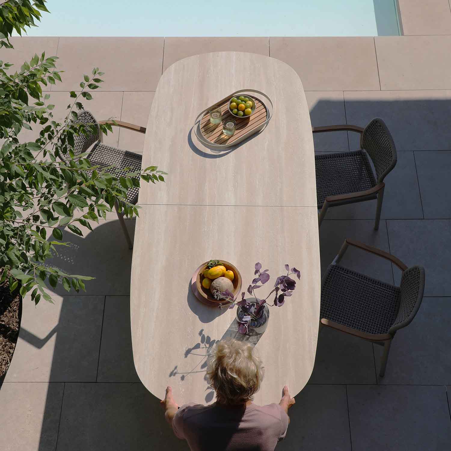 Katherine Outdoor Ceramic Extension Dining Table 250/310 cm - Image 12