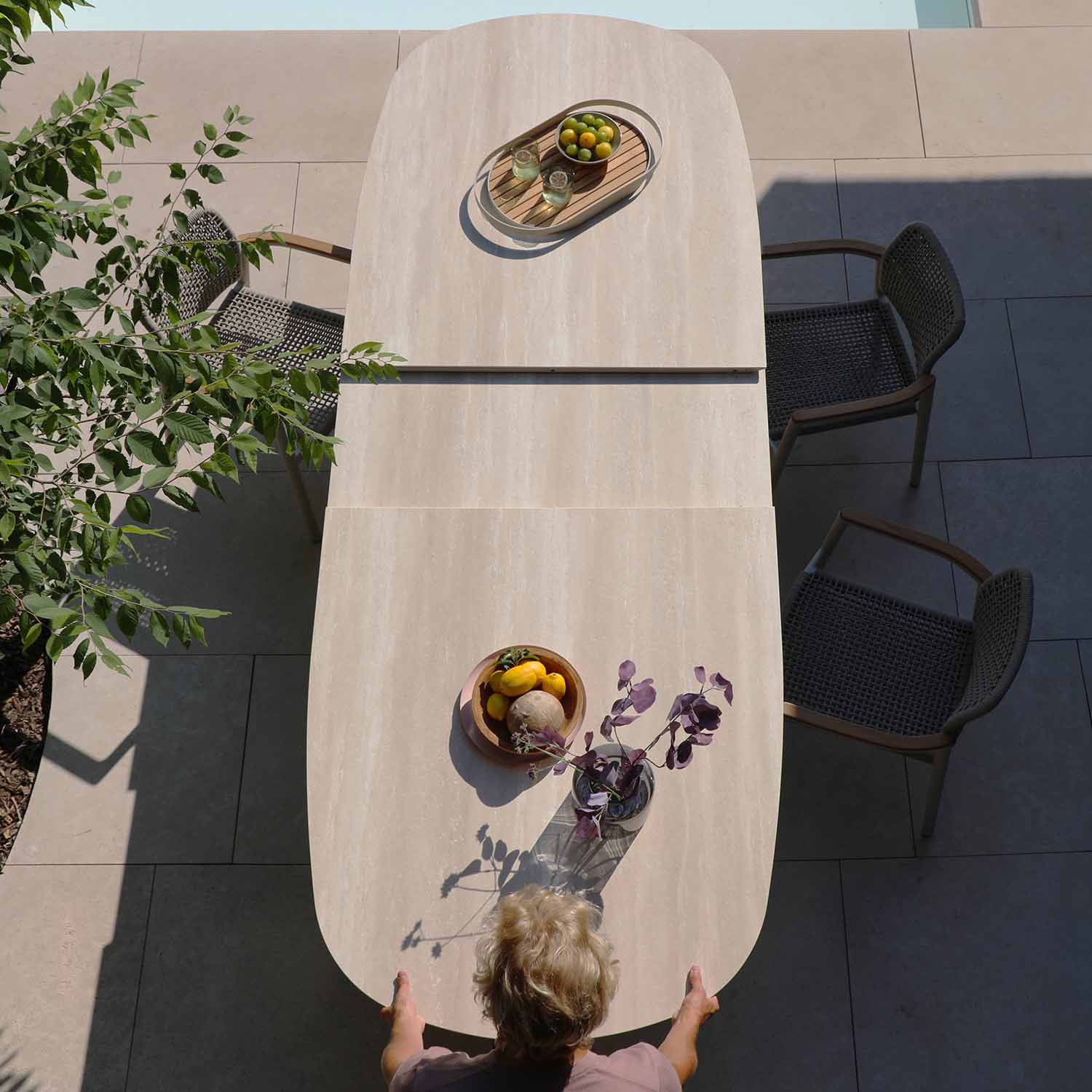 Katherine Outdoor Ceramic Extension Dining Table 250/310 cm - Image 13