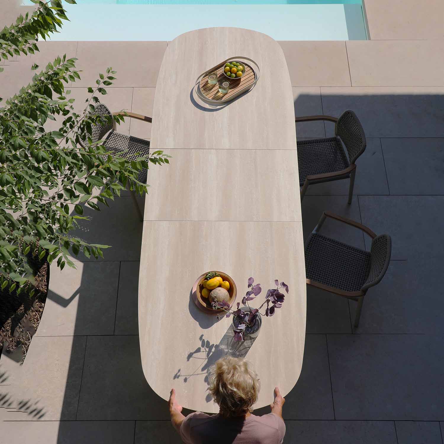 Katherine Outdoor Ceramic Extension Dining Table 250/310 cm - Image 14