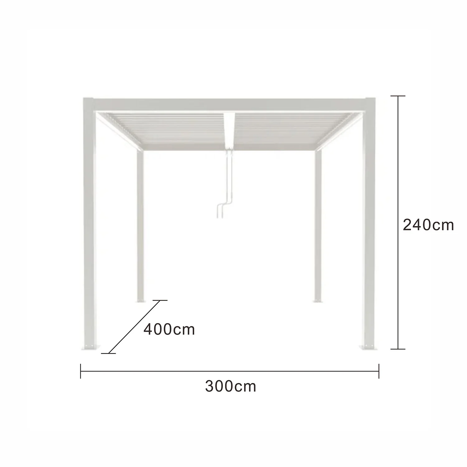 Kayden Outdoor Pergola Frame 400x300 cm - Image 6