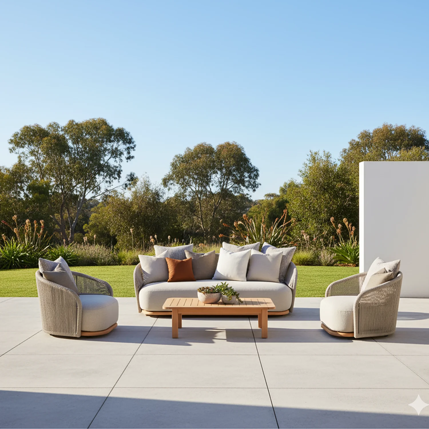 Kirra 4 Seater Rope Outdoor Lounge - Image 2