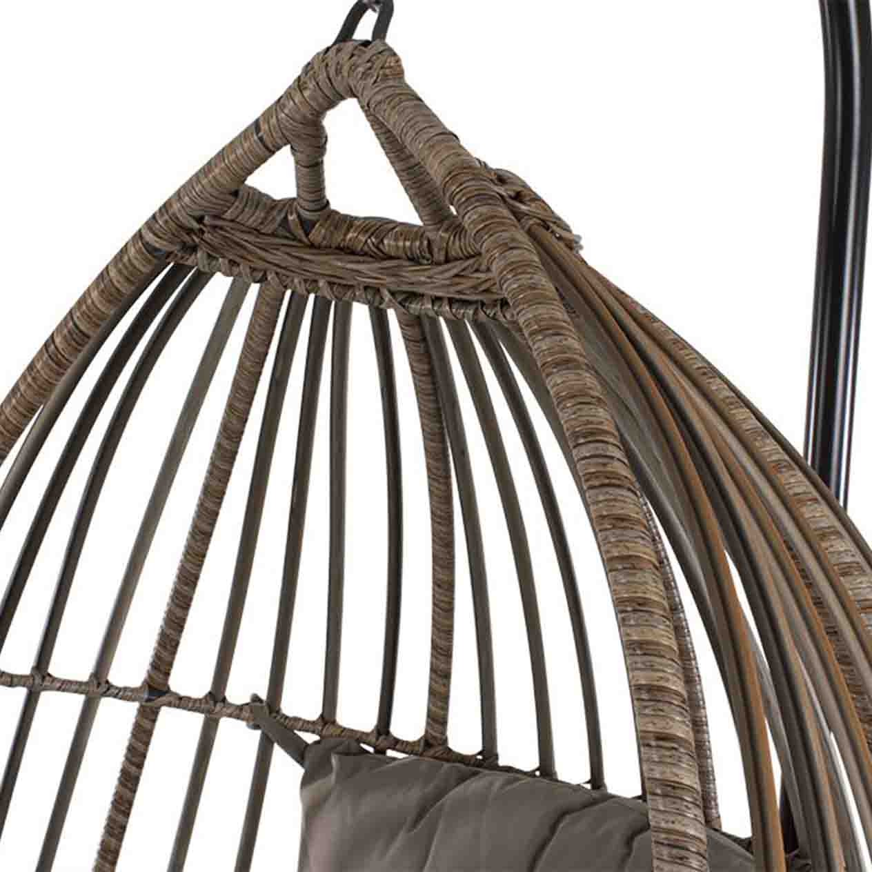 Koala Outdoor Wicker Hanging Egg Chair - Image 3