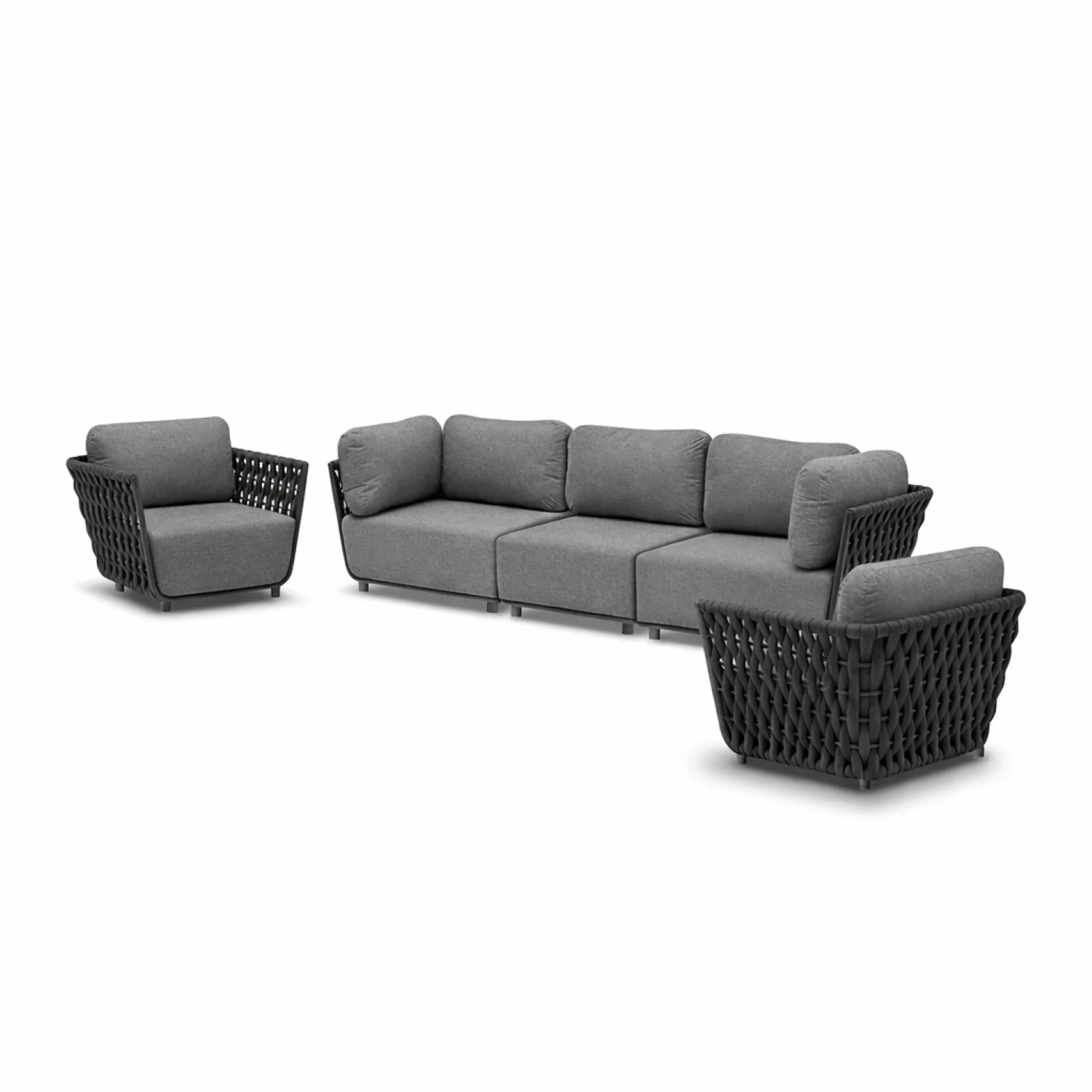 Lawson 5 Seater Rope Outdoor Lounge Setting