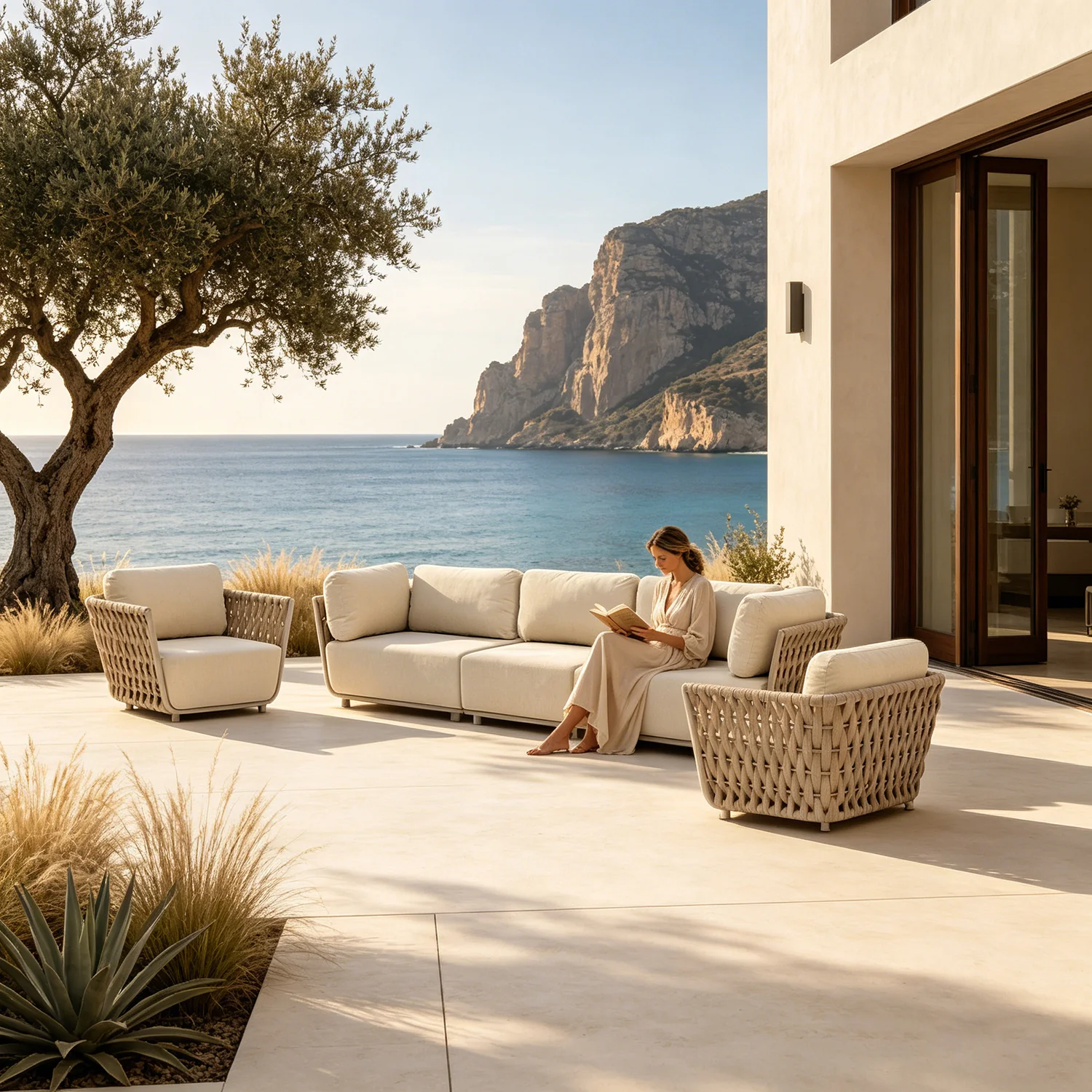 Lawson 5 Seater Rope Outdoor Lounge Setting - Image 2