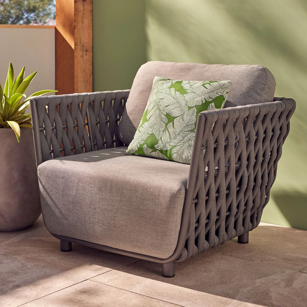 Lawson 6 Seater Outdoor Rope Modular Lounge Setting - Image 10
