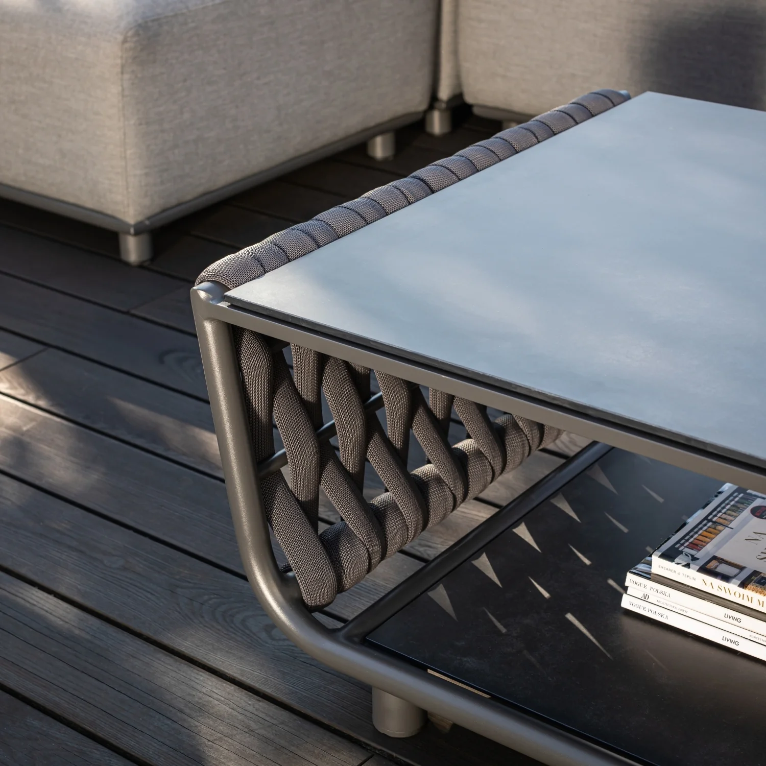 Lawson 6 Seater Outdoor Rope Modular Lounge Setting - Image 5