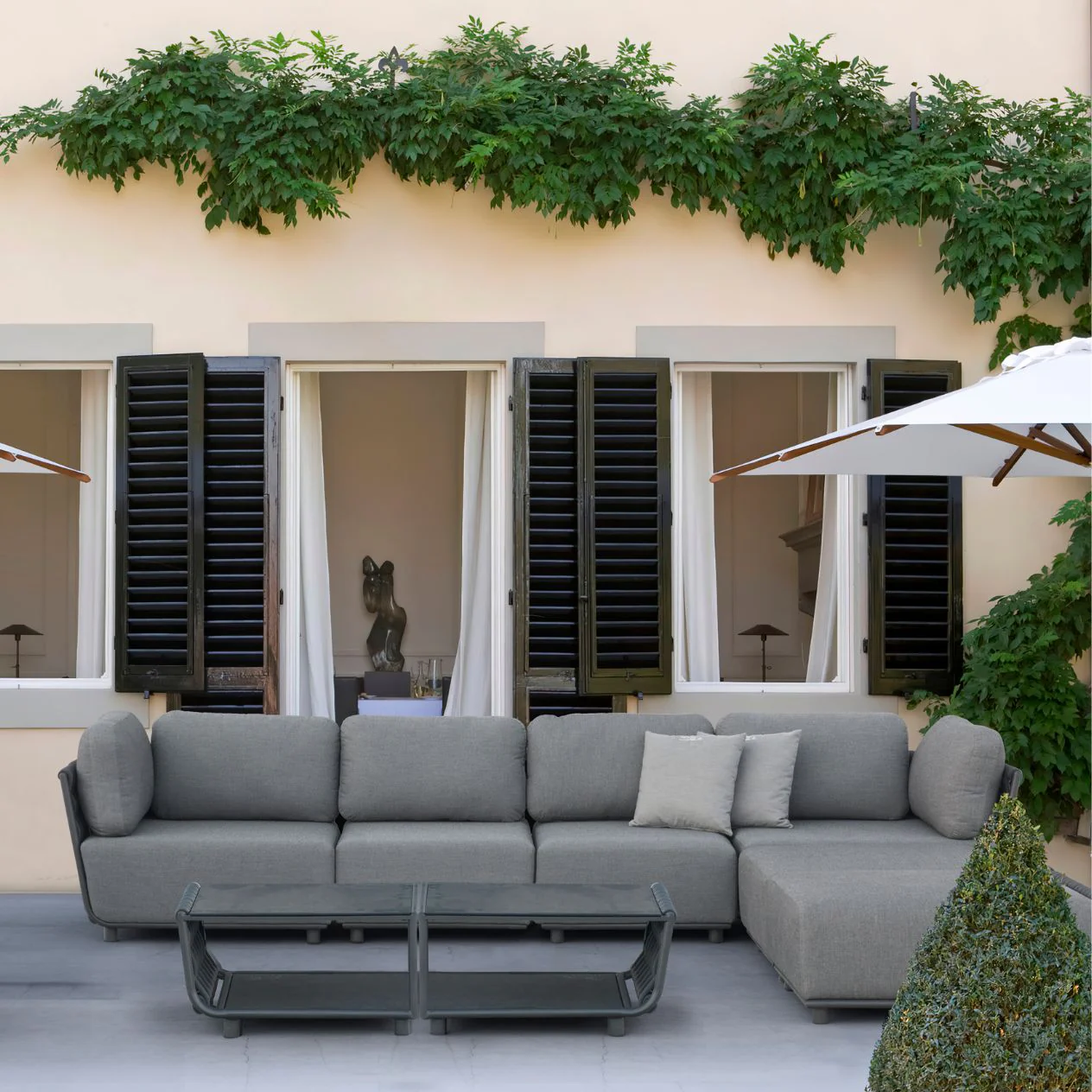 Lawson 7 Seater Outdoor Rope Modular Lounge Setting - Image 3