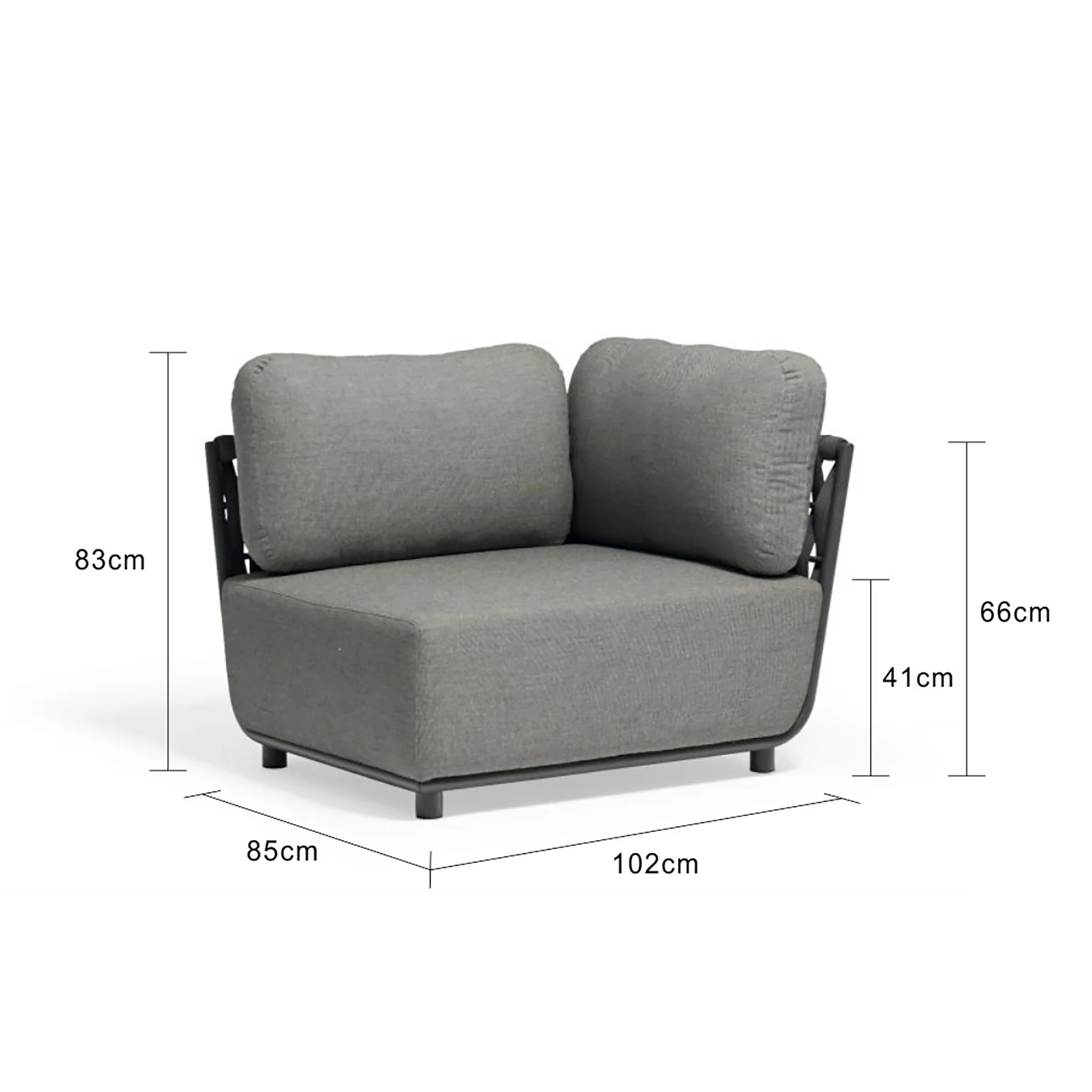 Lawson Outdoor Rope Corner Lounge With Left Arm - Image 6