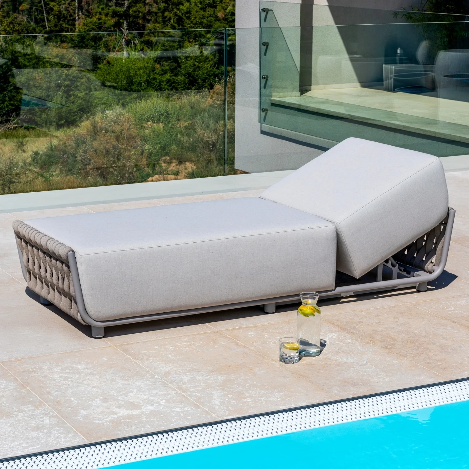 Lawson Outdoor Rope Sun Lounger - Image 8