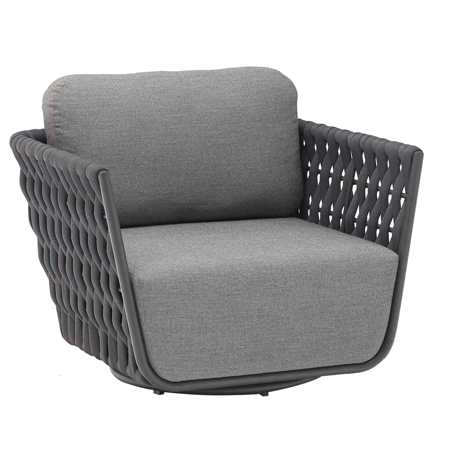 Lawson Outdoor Rope Swivel Chair - Image 4