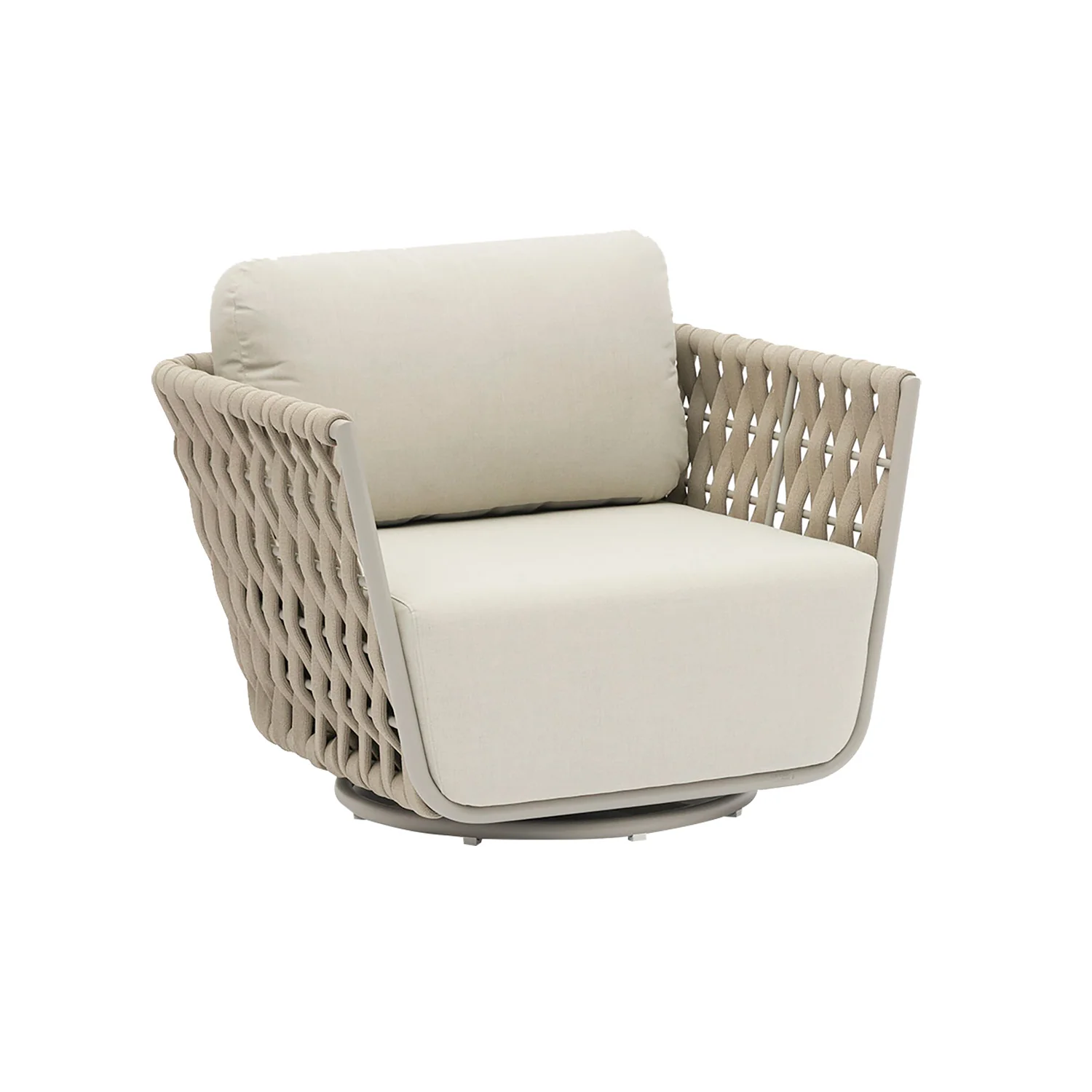 Lawson Outdoor Rope Swivel Chair - Image 5