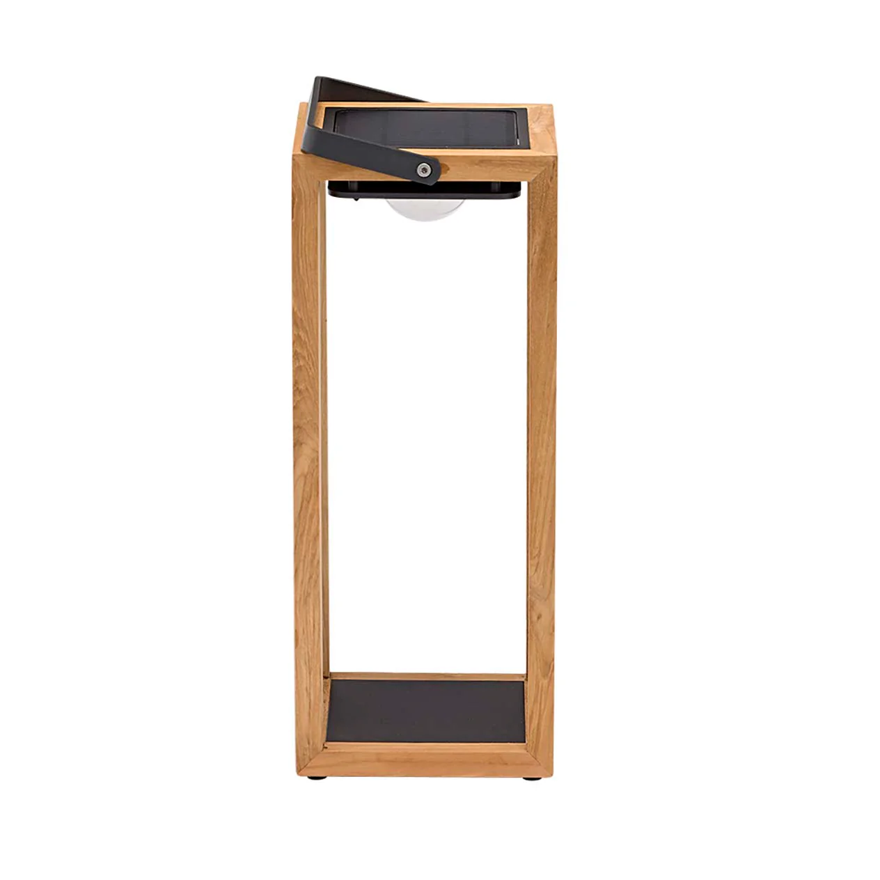 Lincoln Outdoor Teak Solar Lamp Large - Image 5