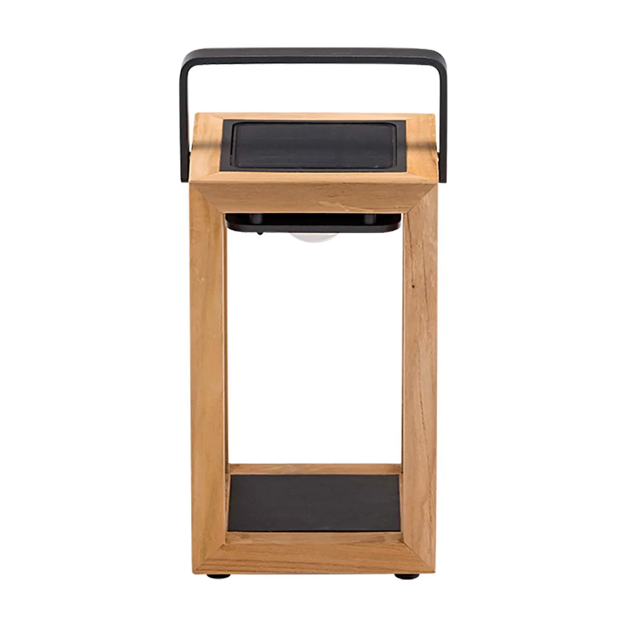 Lincoln Outdoor Teak Solar Lamp Small - Image 5