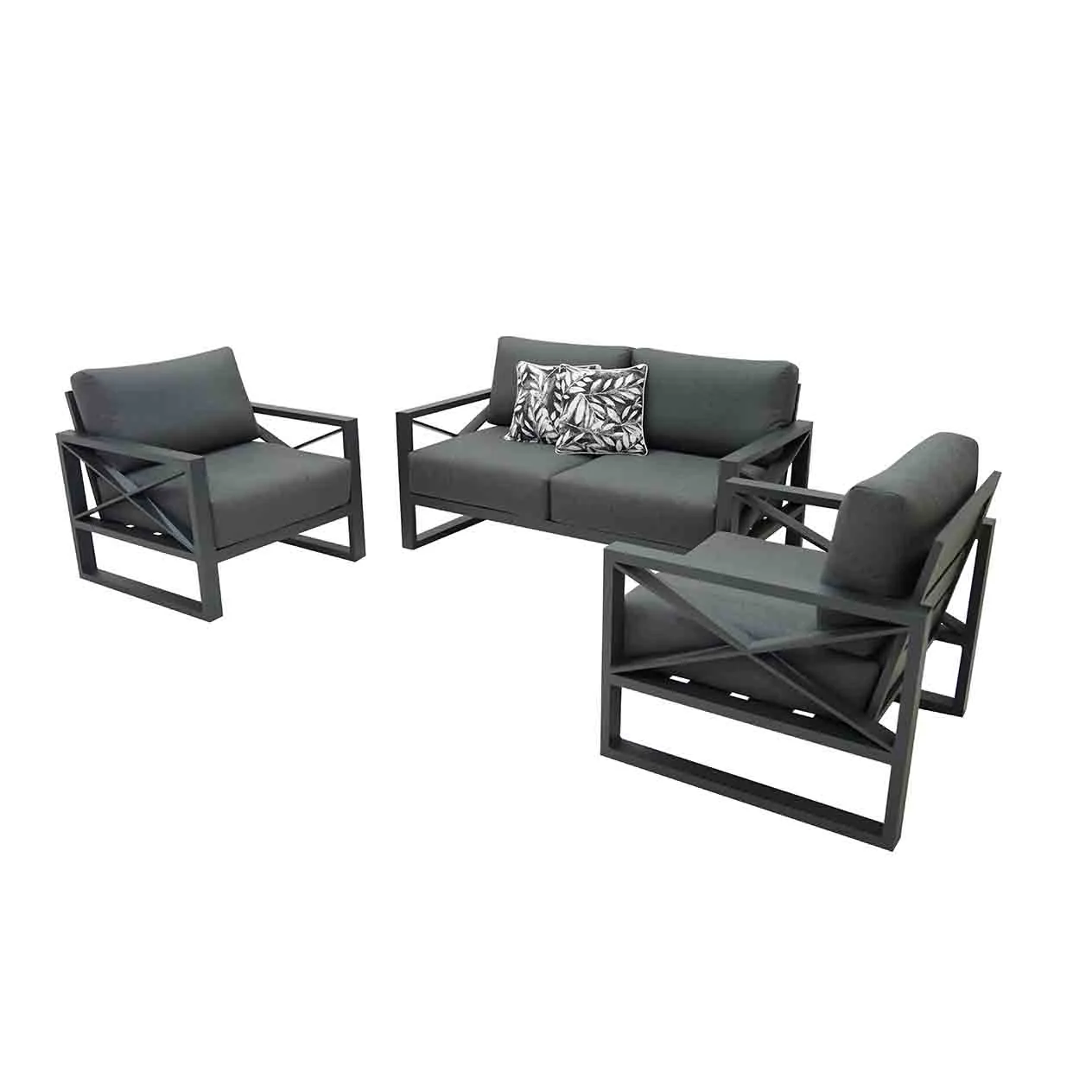 Linear 4 Seater Aluminium Outdoor Lounge - Image 3