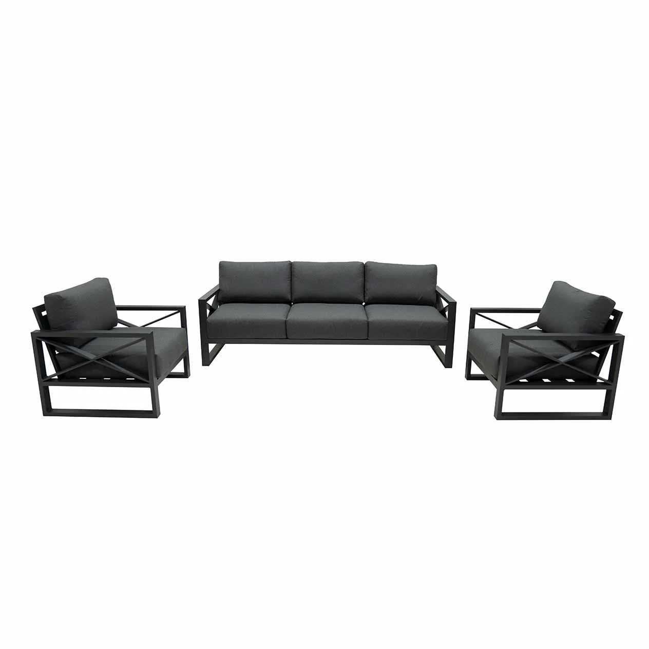 Linear 5 Seater Outdoor Aluminium Lounge