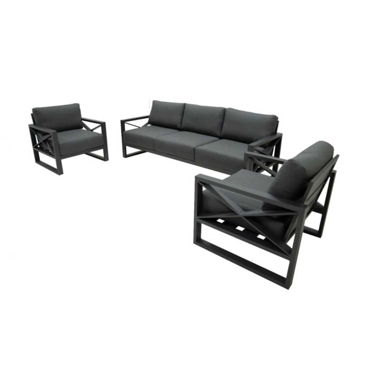 Linear 5 Seater Outdoor Aluminium Lounge - Image 3
