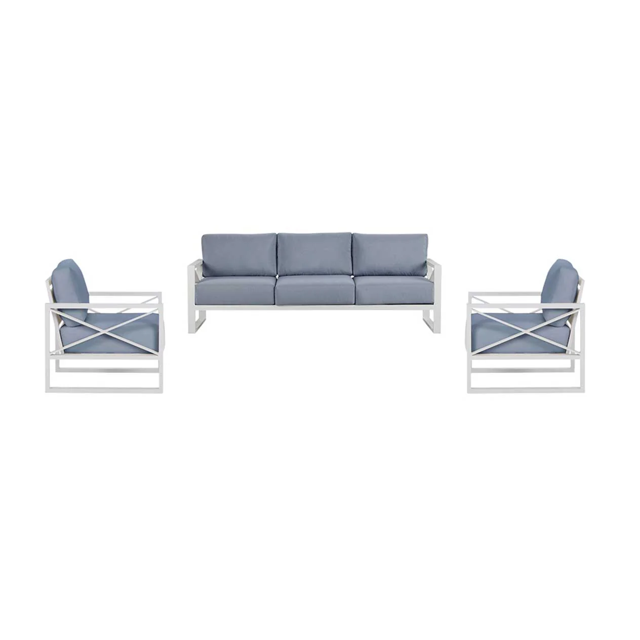 Linear 5 Seater Outdoor Aluminium Lounge - Image 6