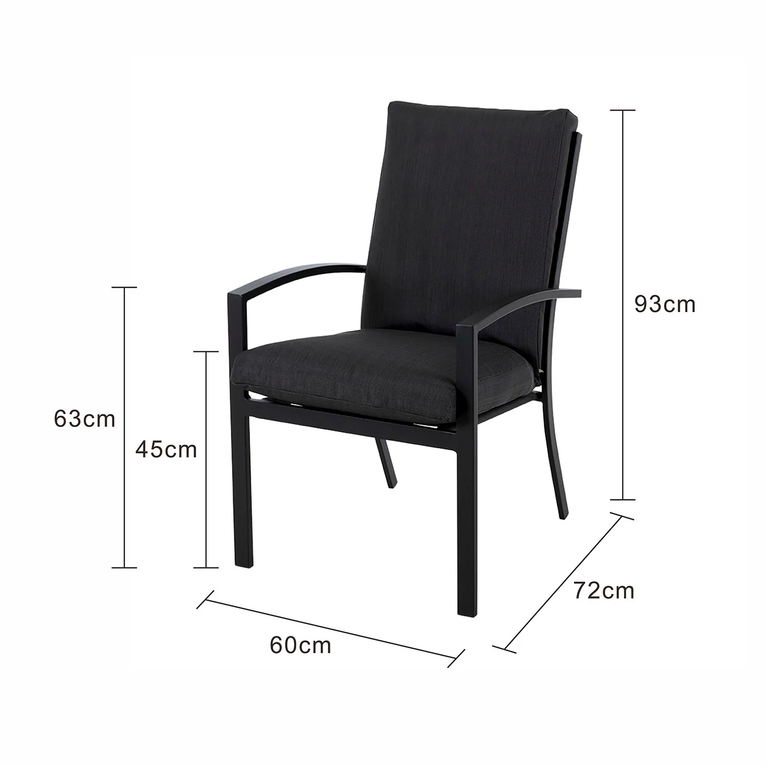 Master Aluminium Outdoor Dining Chair - Image 5