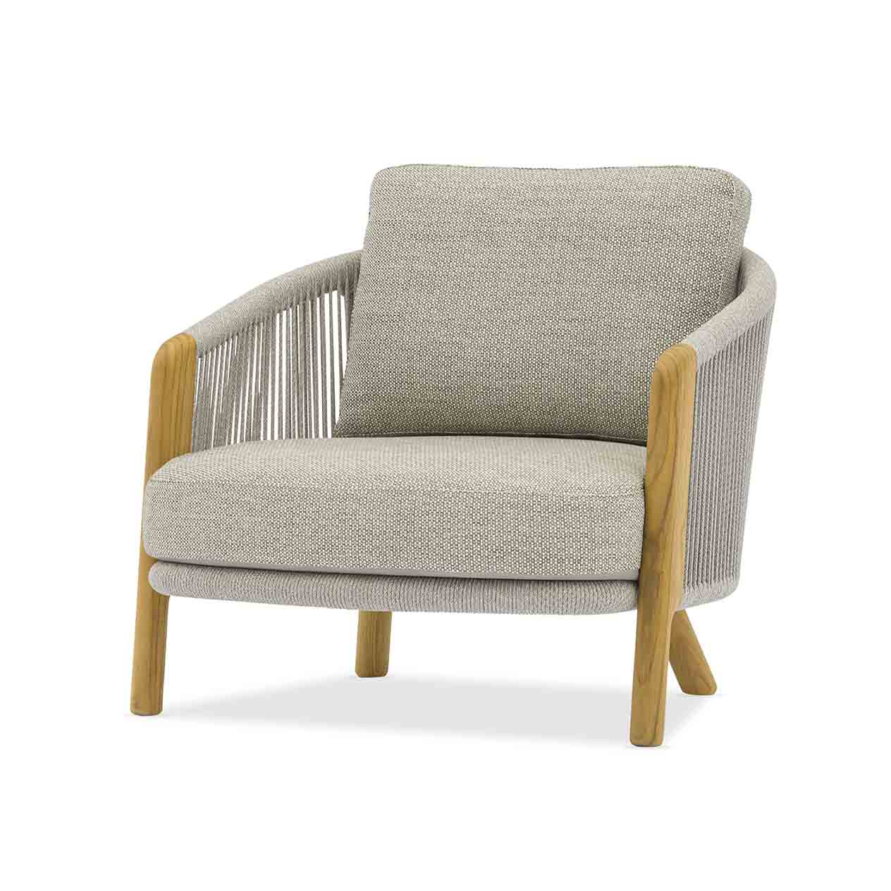 Milano 5 Seater Outdoor Teak and Rope Lounge - Image 4