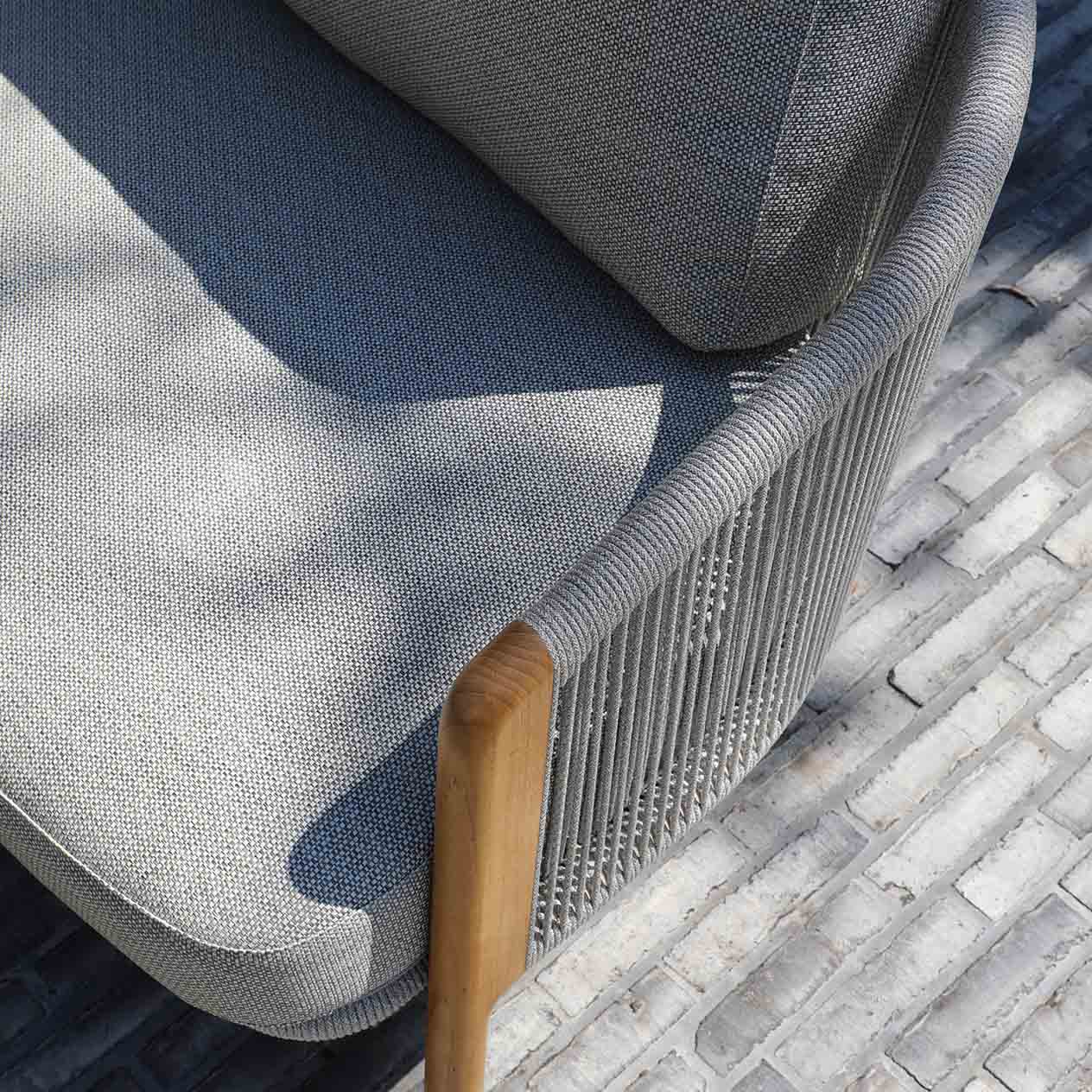 Milano Outdoor Teak and Rope Balcony Setting - Image 10