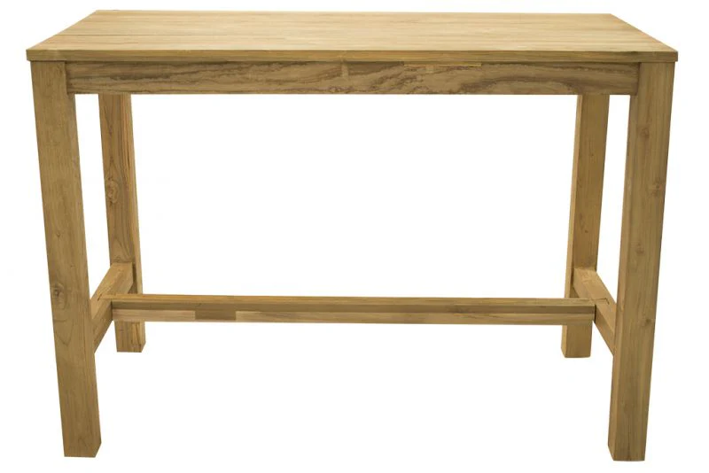 Miles Outdoor Recycled Teak Bar Table 150 cm - Image 4