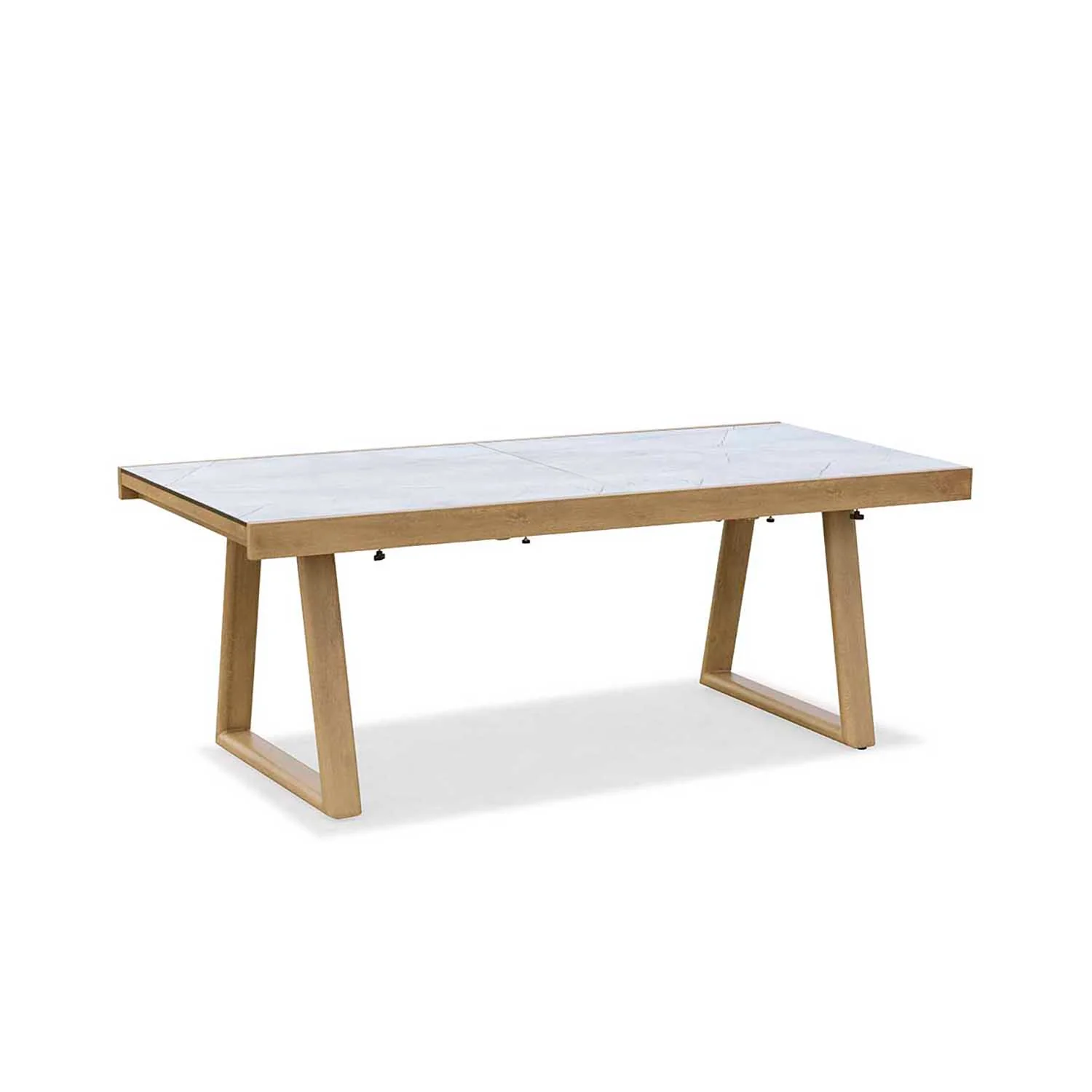 Mykonos Outdoor Aluminium Extension Table with High-pressure Laminate Top - Image 3