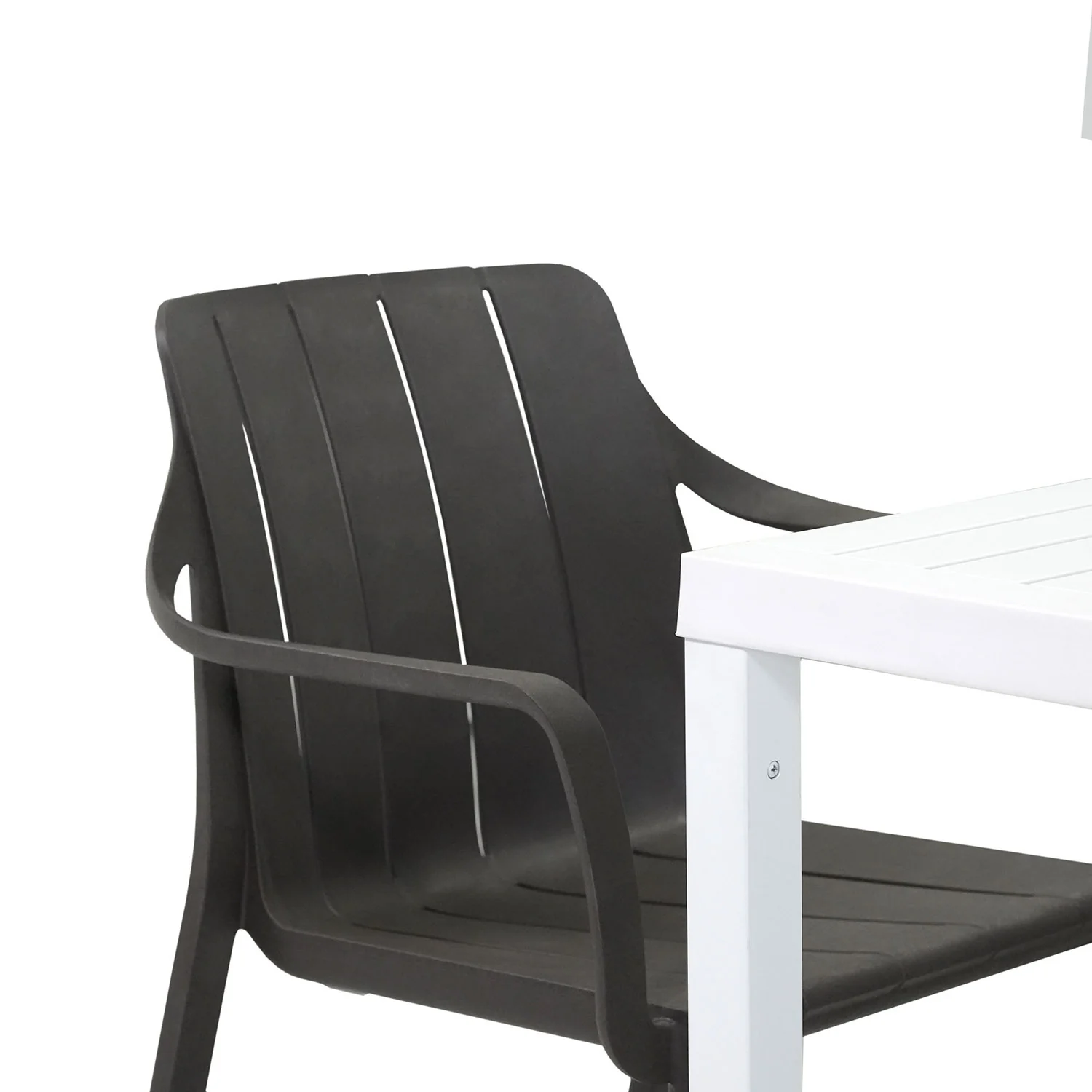 Nardi Cube 80 cm Table Tiberina Armchair Outdoor Dining Setting - Image 15