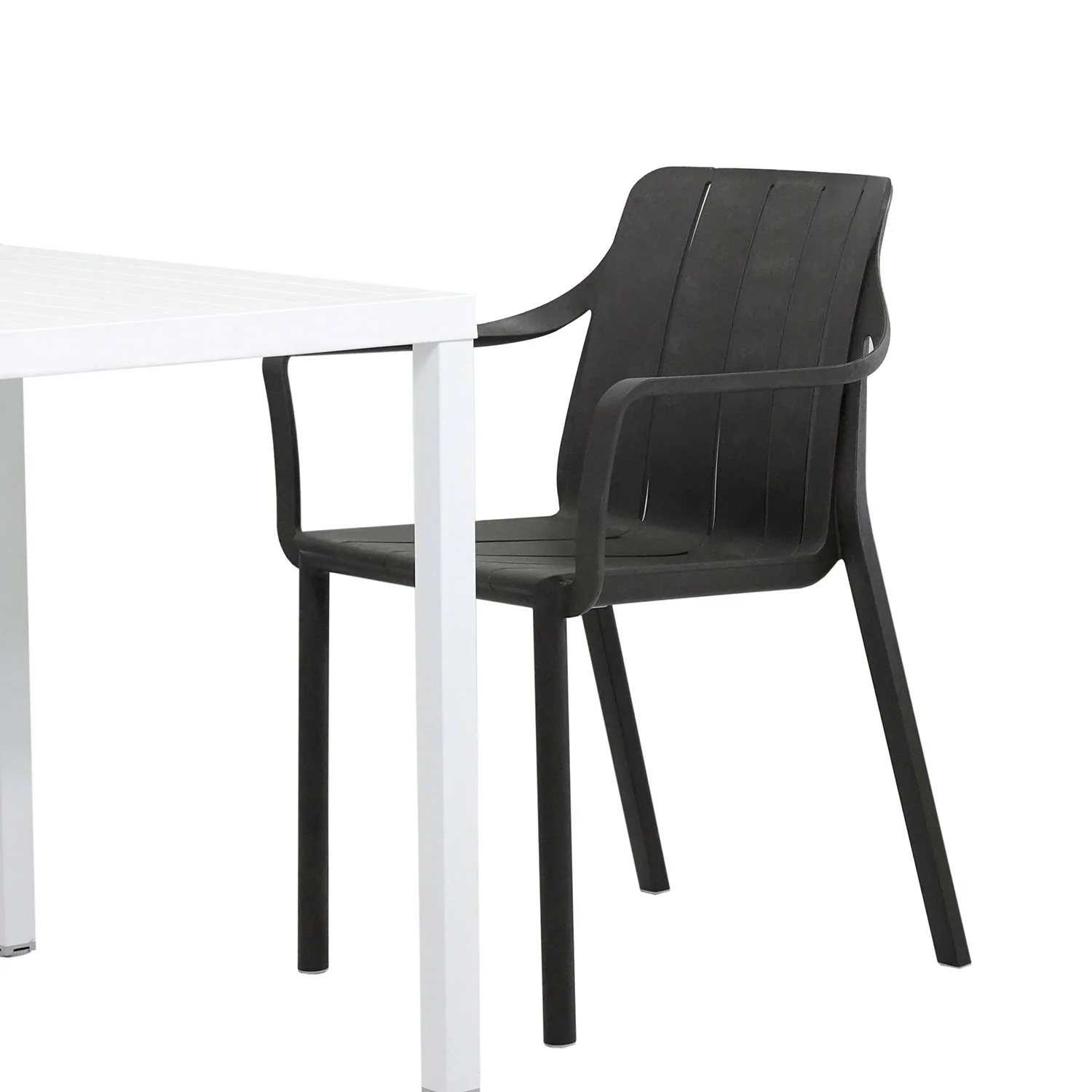 Nardi Cube 80 cm Table Tiberina Armchair Outdoor Dining Setting - Image 17