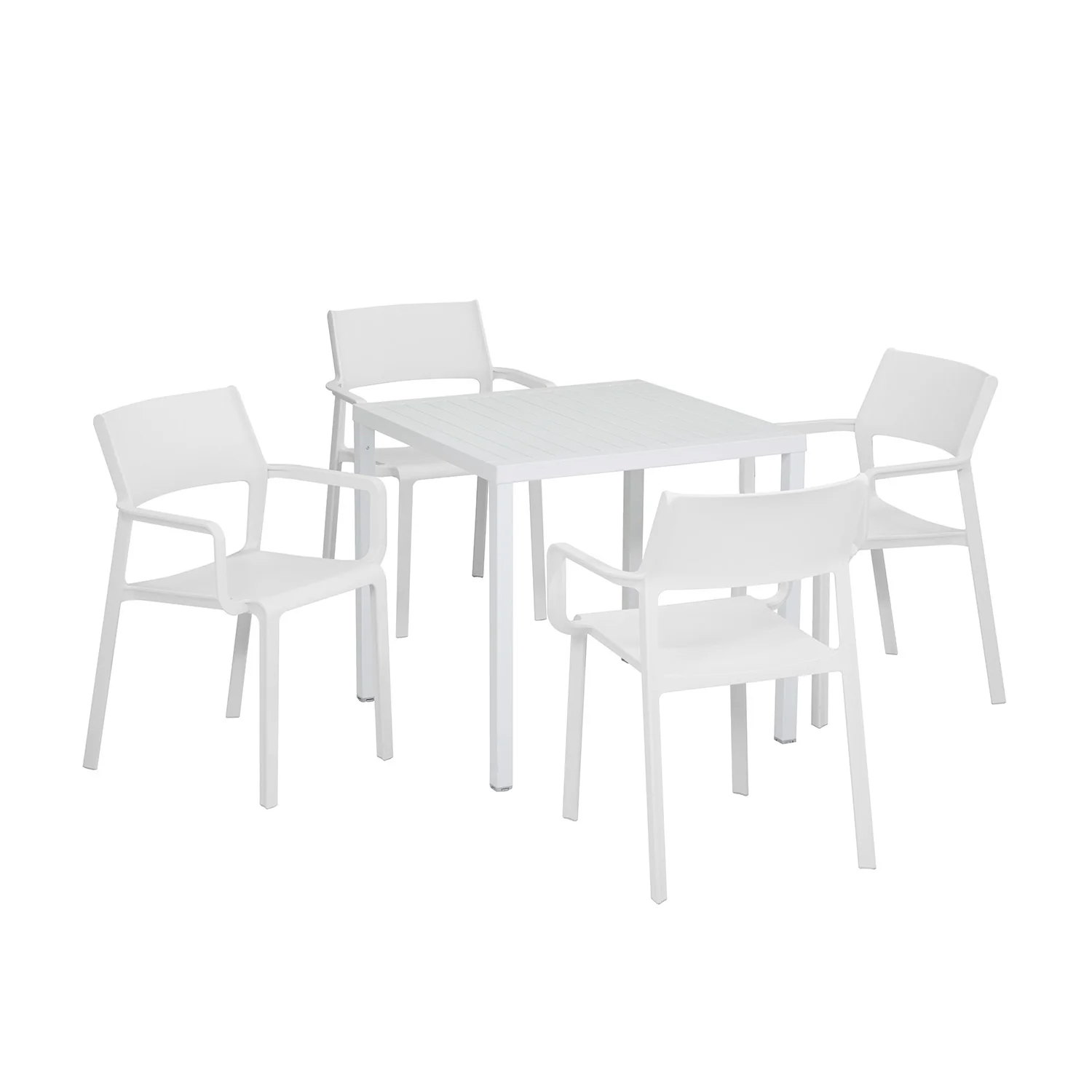 Nardi Cube 80 cm Table Trill Armchair Outdoor Dining Setting - Image 3