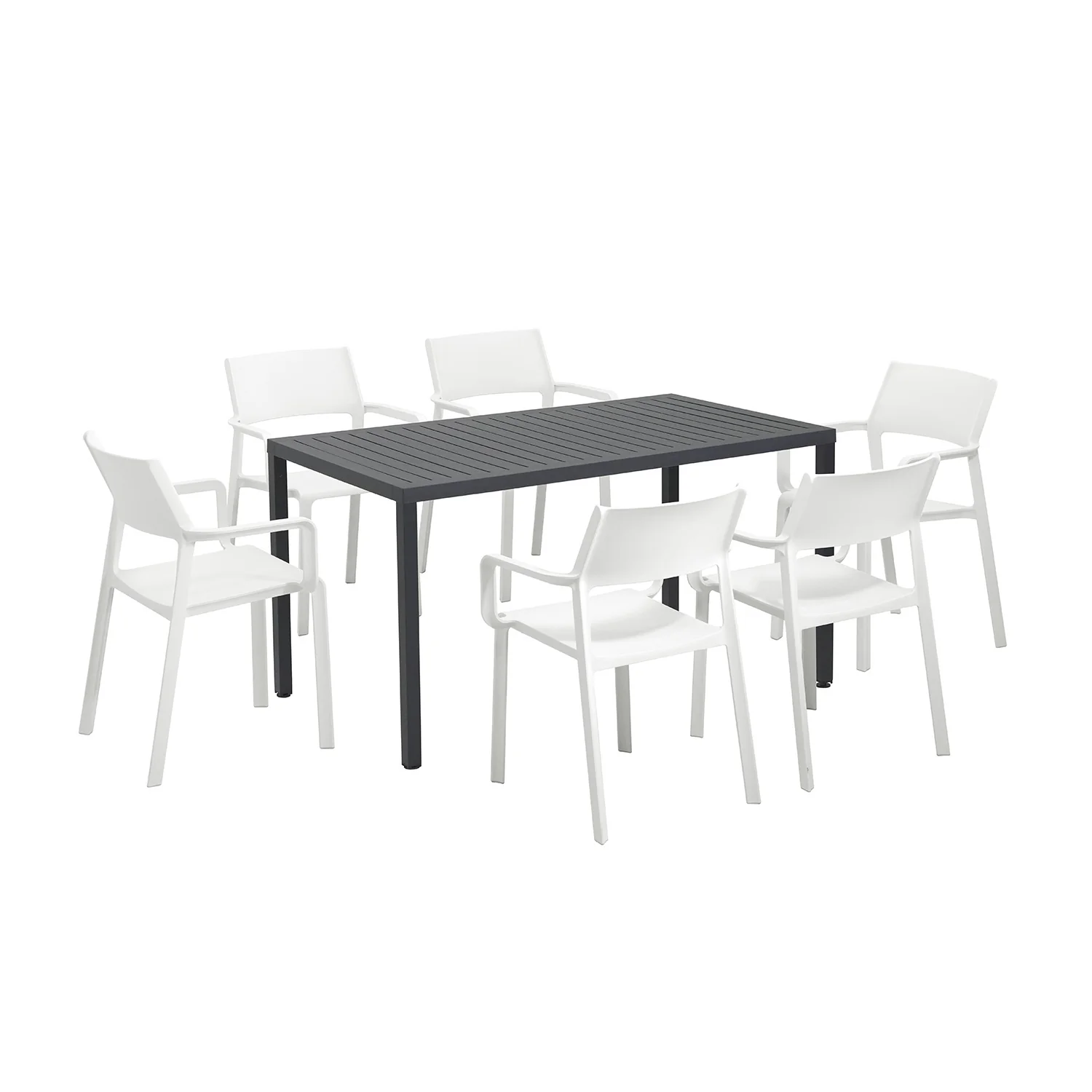 Nardi Cube 140 cm Table Trill Armchair Outdoor Dining Setting