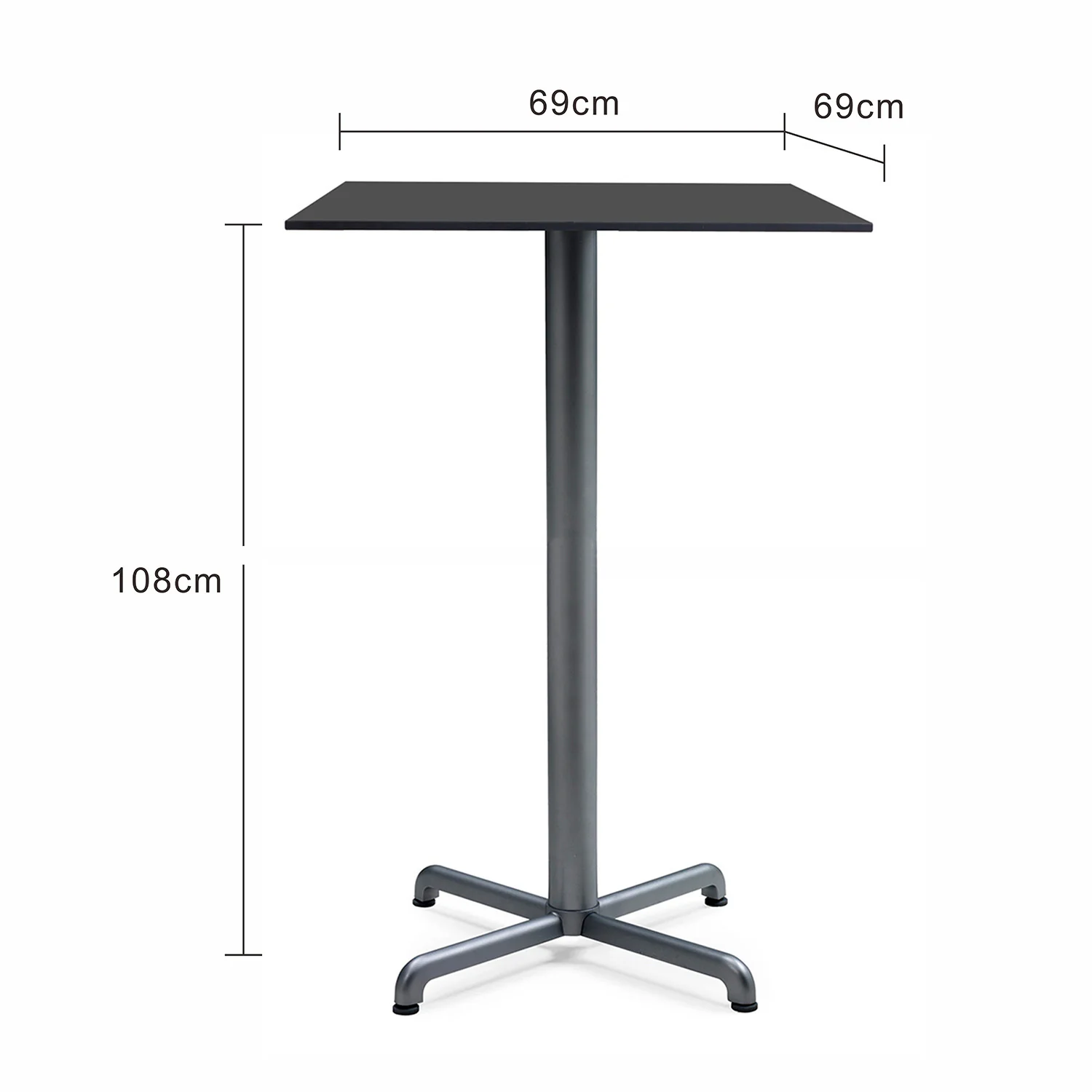 Nardi Calice Outdoor Aluminium Square Bar Table with High Pressure Laminate Top - Image 12