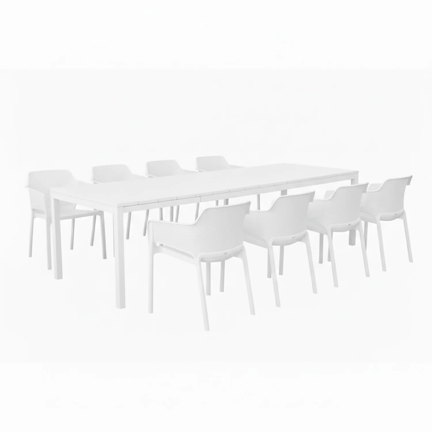 Nardi RIO 210/280 Table Net Chair Outdoor Dining Setting - Image 4