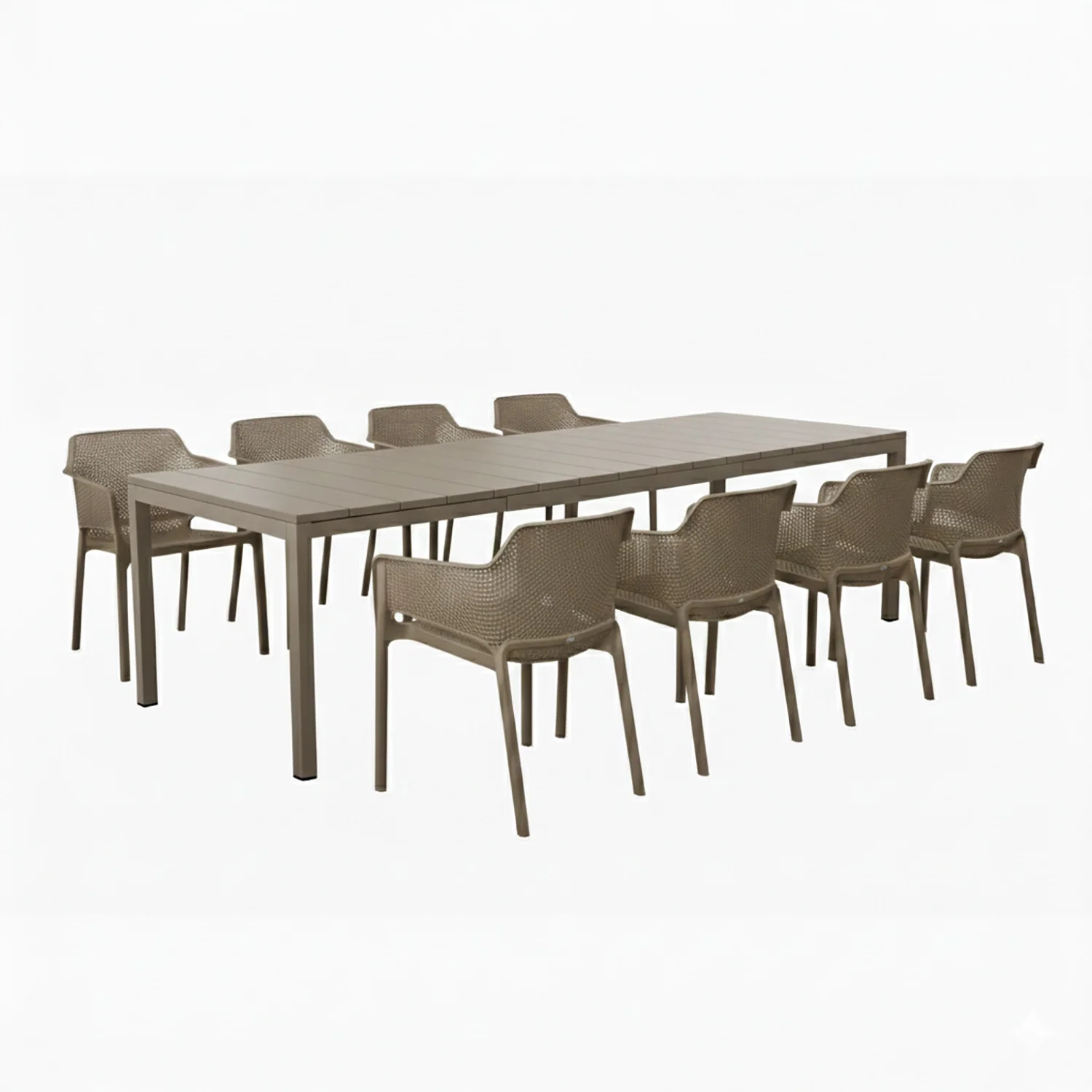 Nardi RIO 210/280 Table Net Chair Outdoor Dining Setting - Image 5
