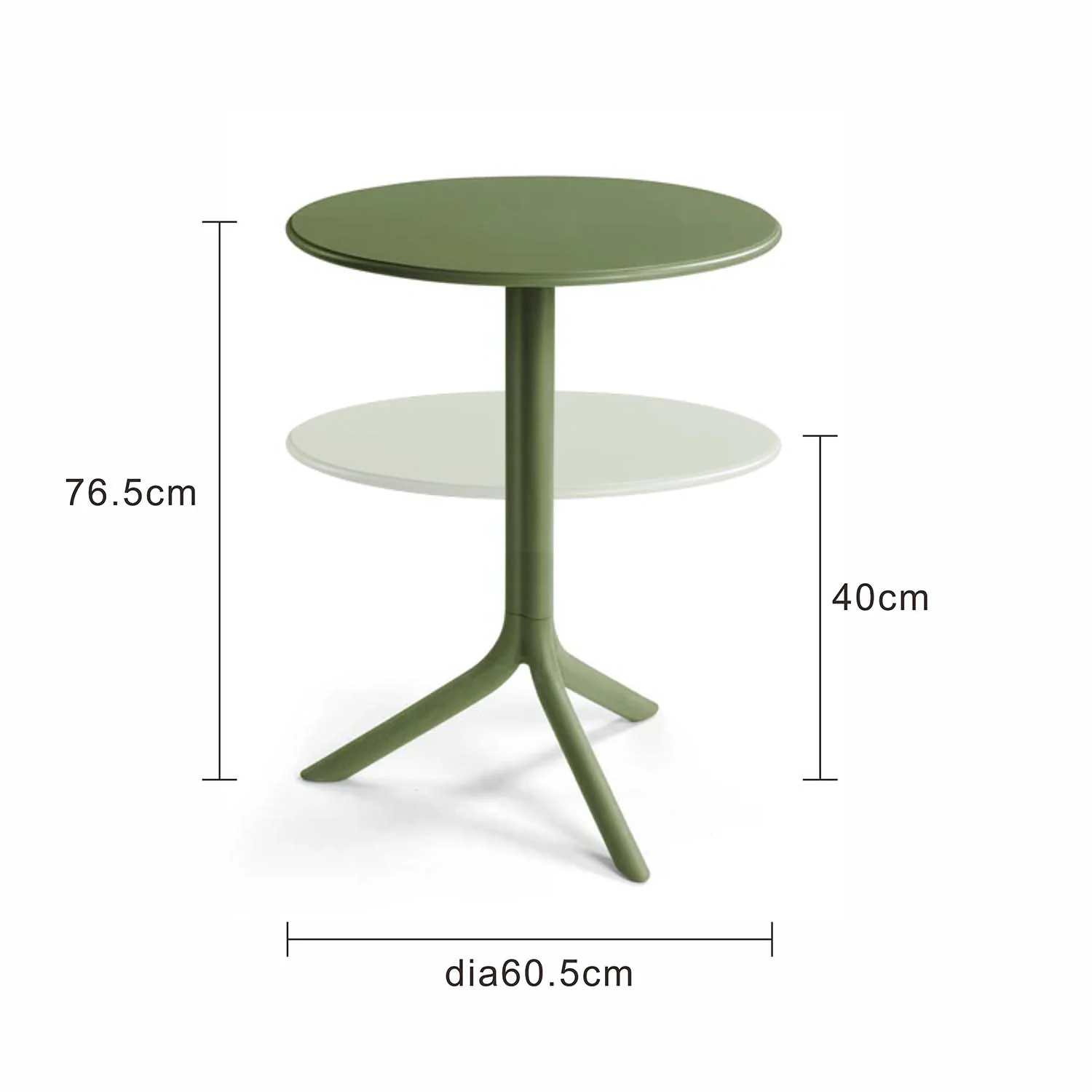 Nardi Spritz Outdoor Resin Round Table 60.5 cm - Image 8