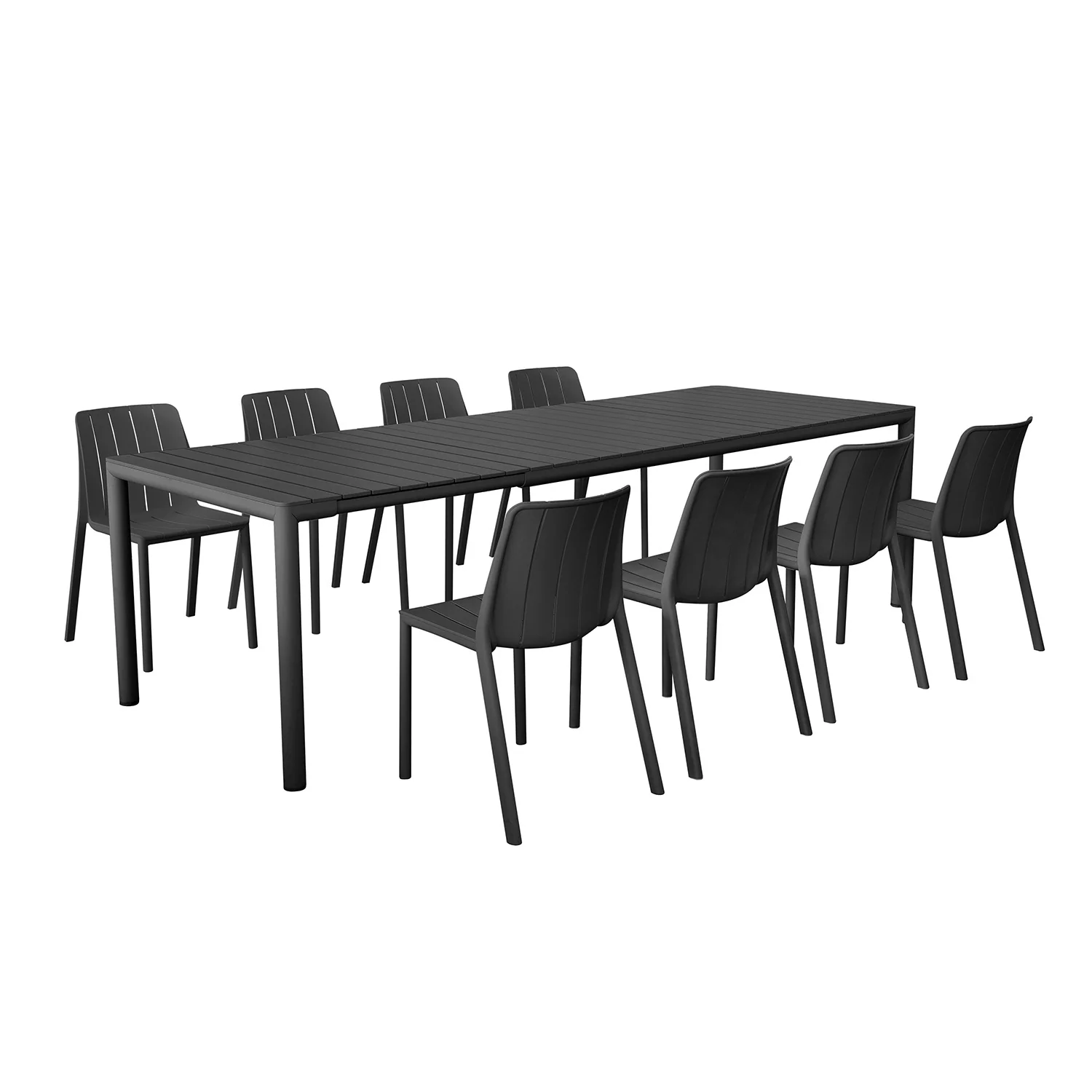 Nardi Tevere 211/275 Table Tiberina Armless Chair Outdoor Dining Setting - Image 4