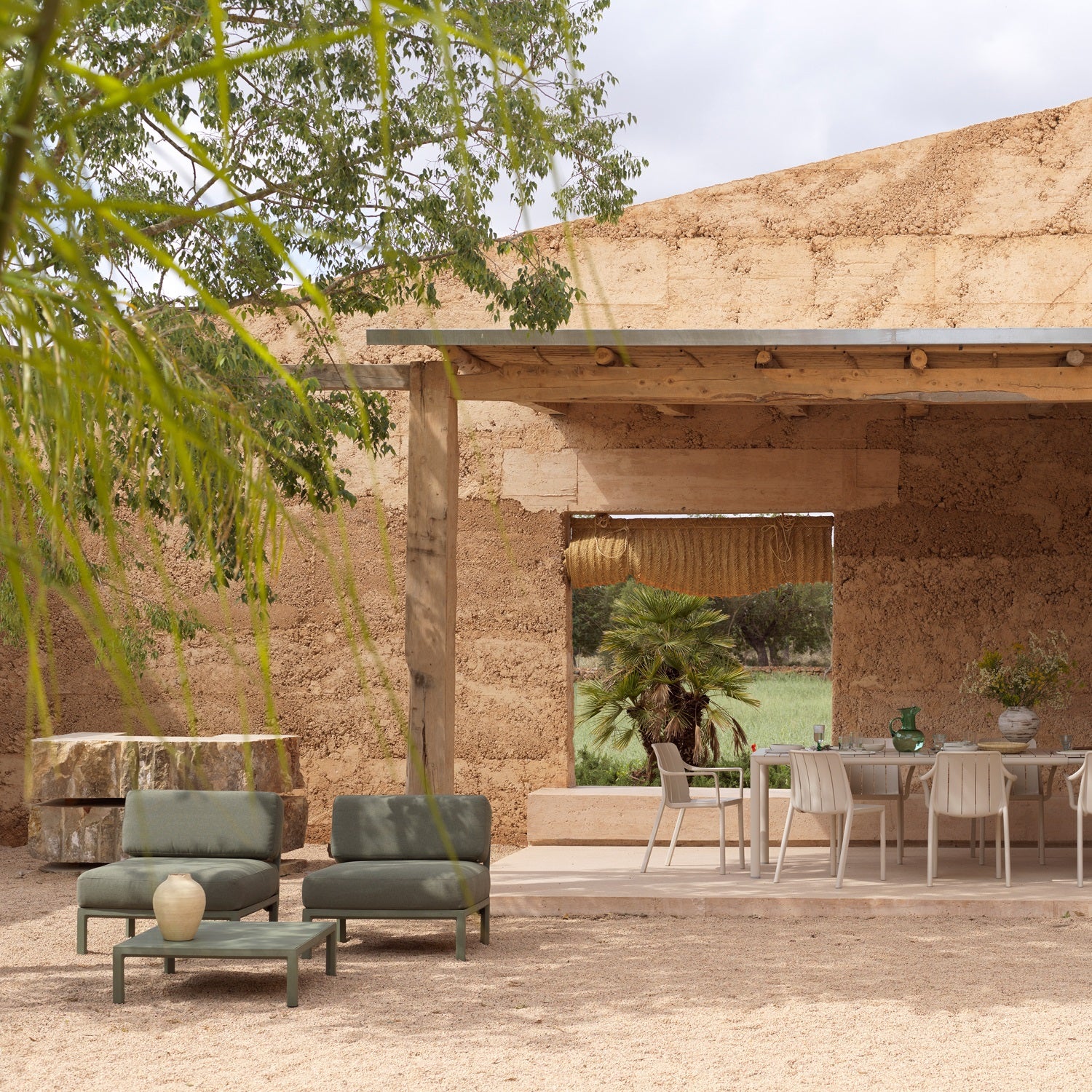 Nardi Tiberina Outdoor Resin Dining Armchair - Image 2